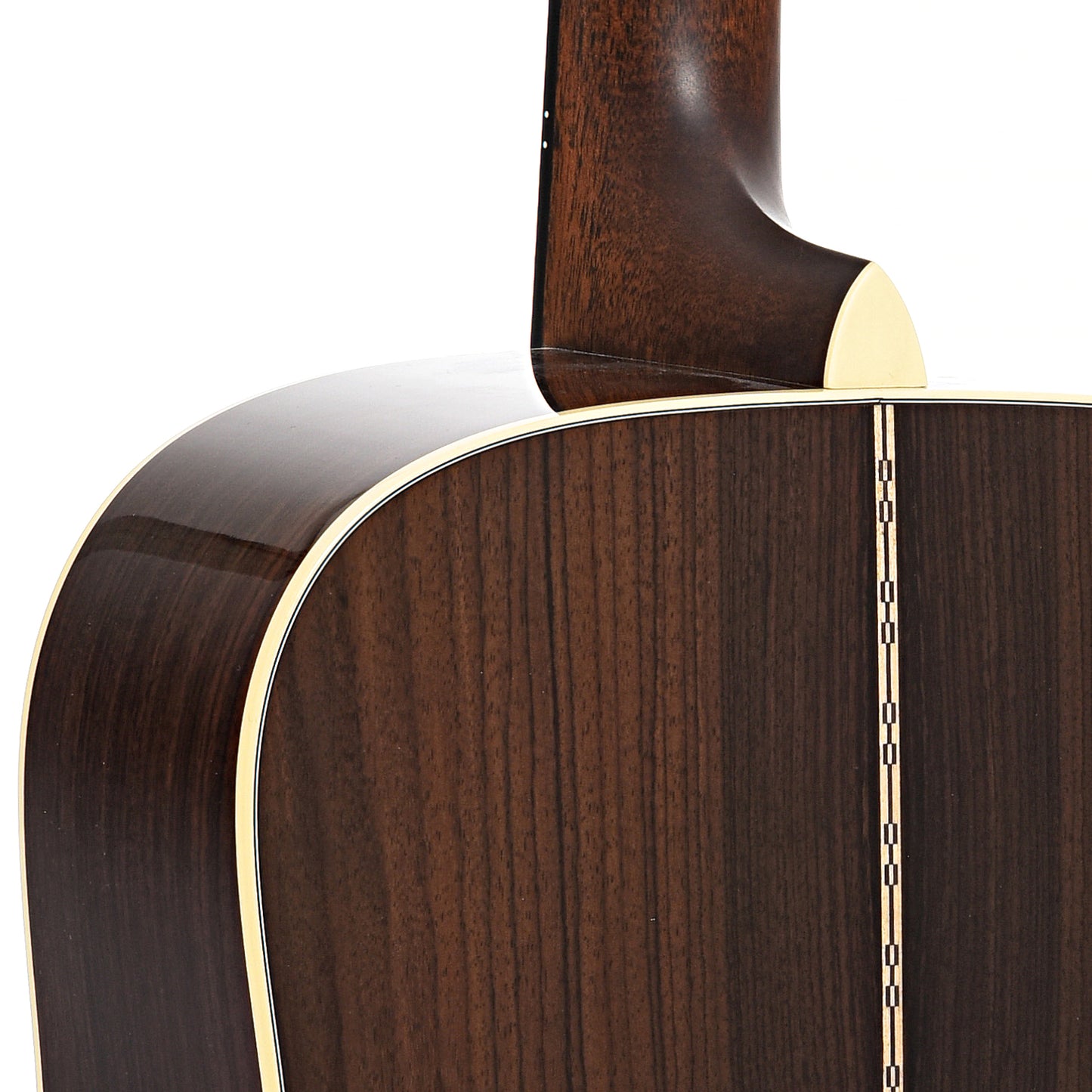 Heel of Martin D-28L Lefthanded Guitar