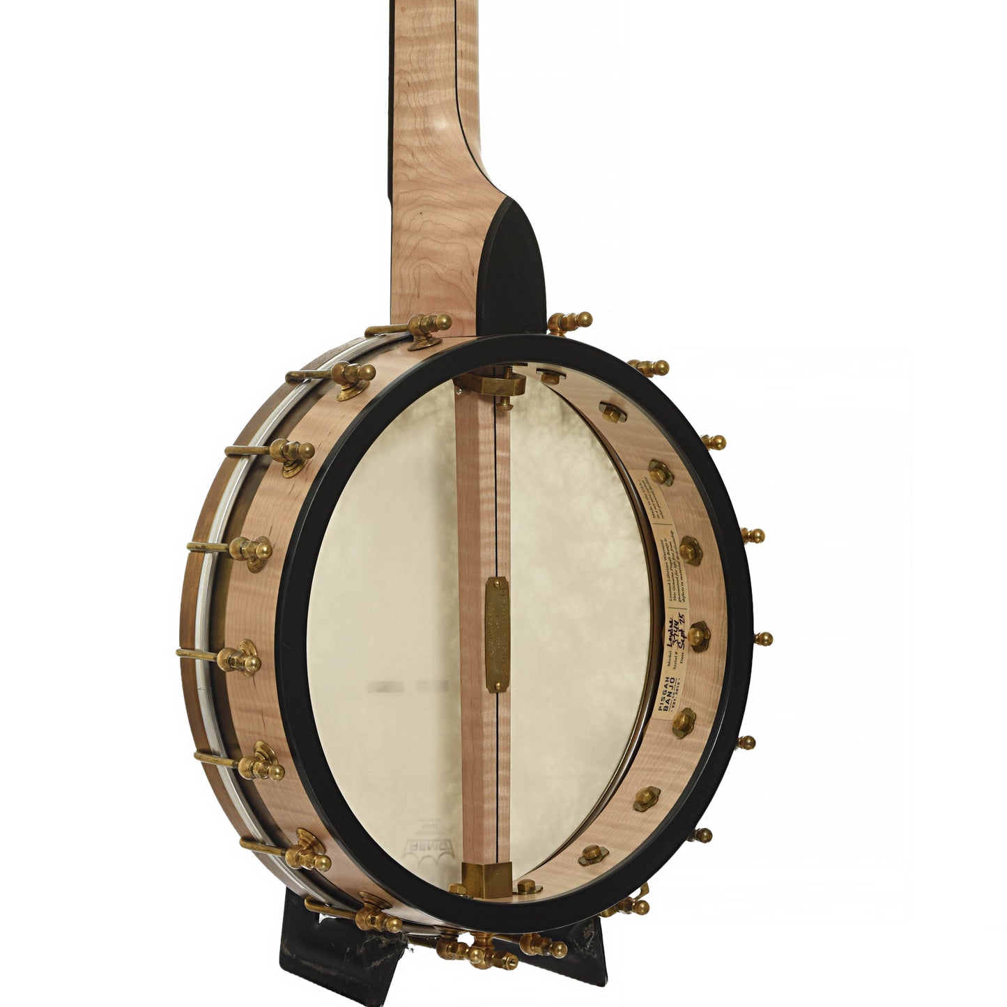 Back and side of Pisgah Laydie Openback Banjo