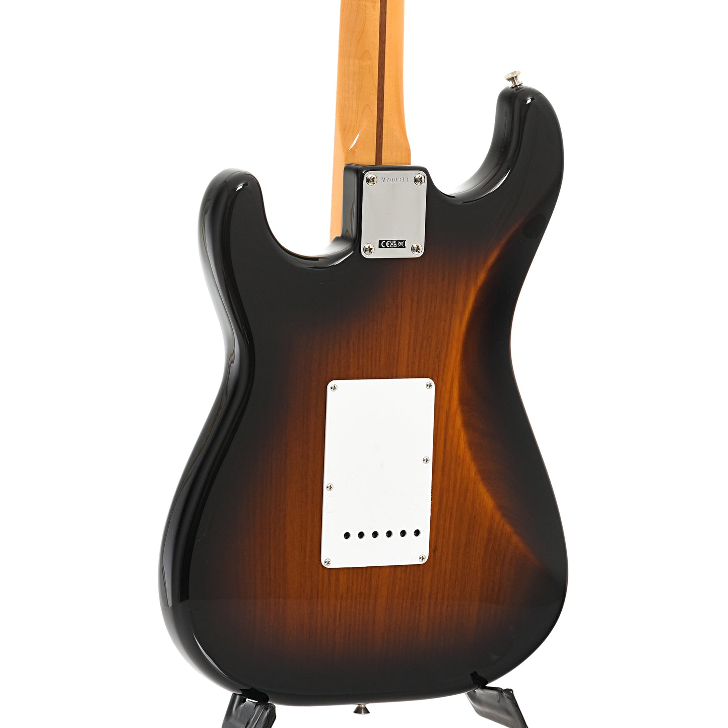 Back and side of Fender 70th Anniversary American Vintage II 1954 Stratocaster, 2-Color Sunburst