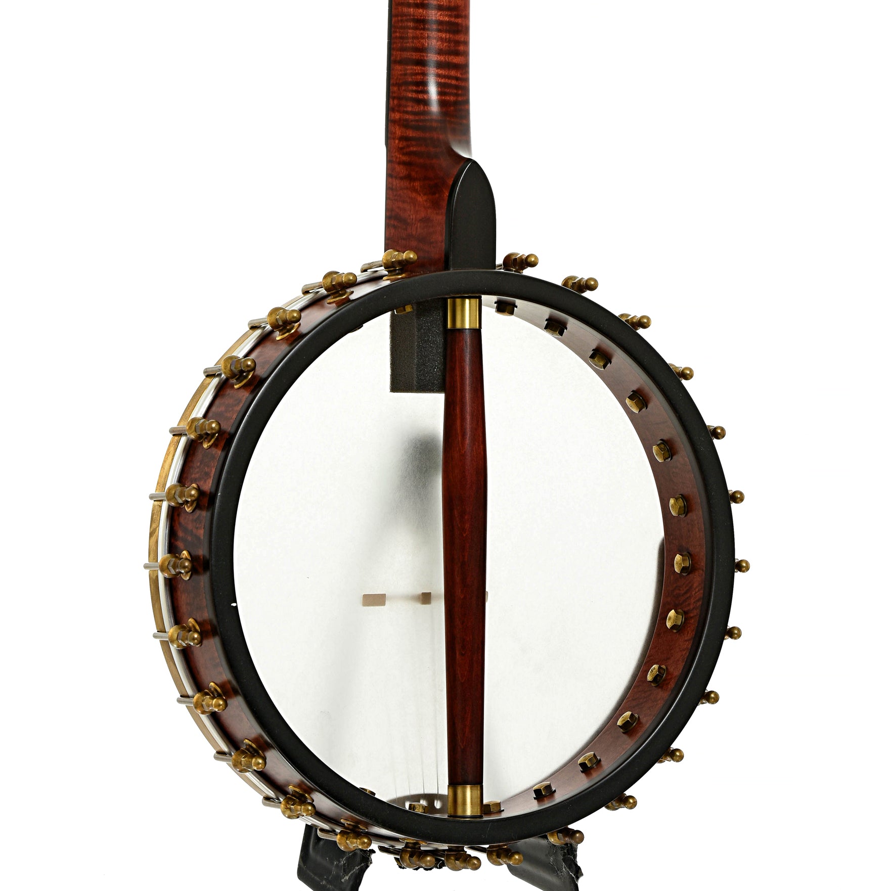 Back and side of Ome Jubilee 12" Openback Banjo, Maple Neck
