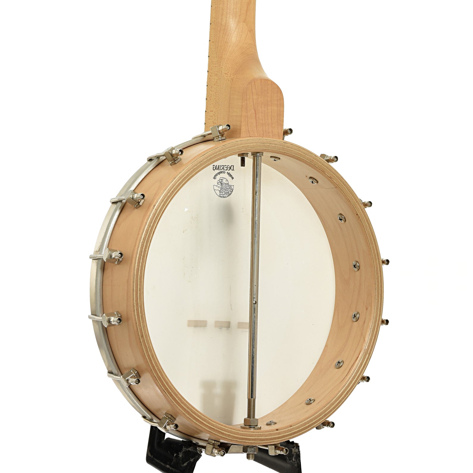 Back and side of Deering Goodtime Open Back Banjo 