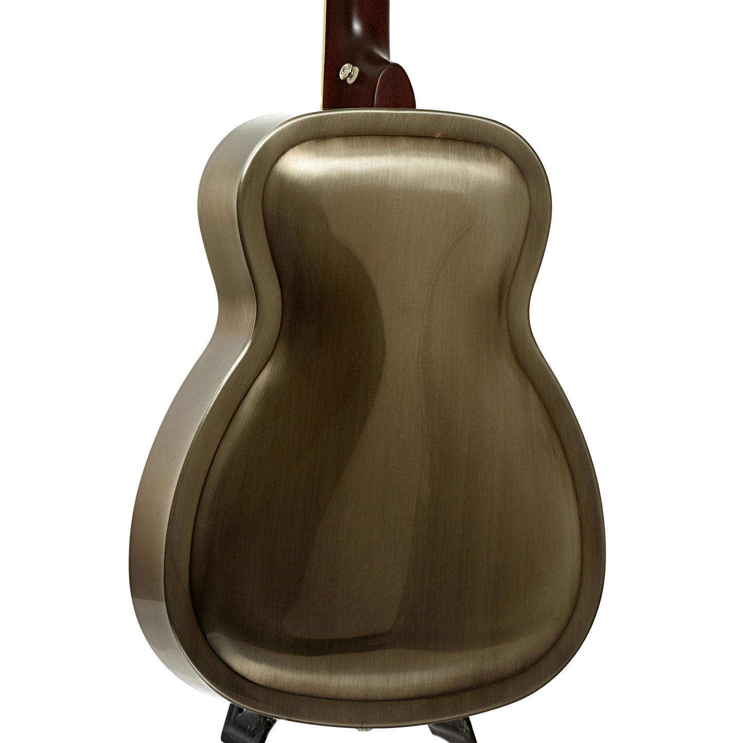 Back and side of Republic Resolian Relic Nickel Roundneck Resonator Guitar