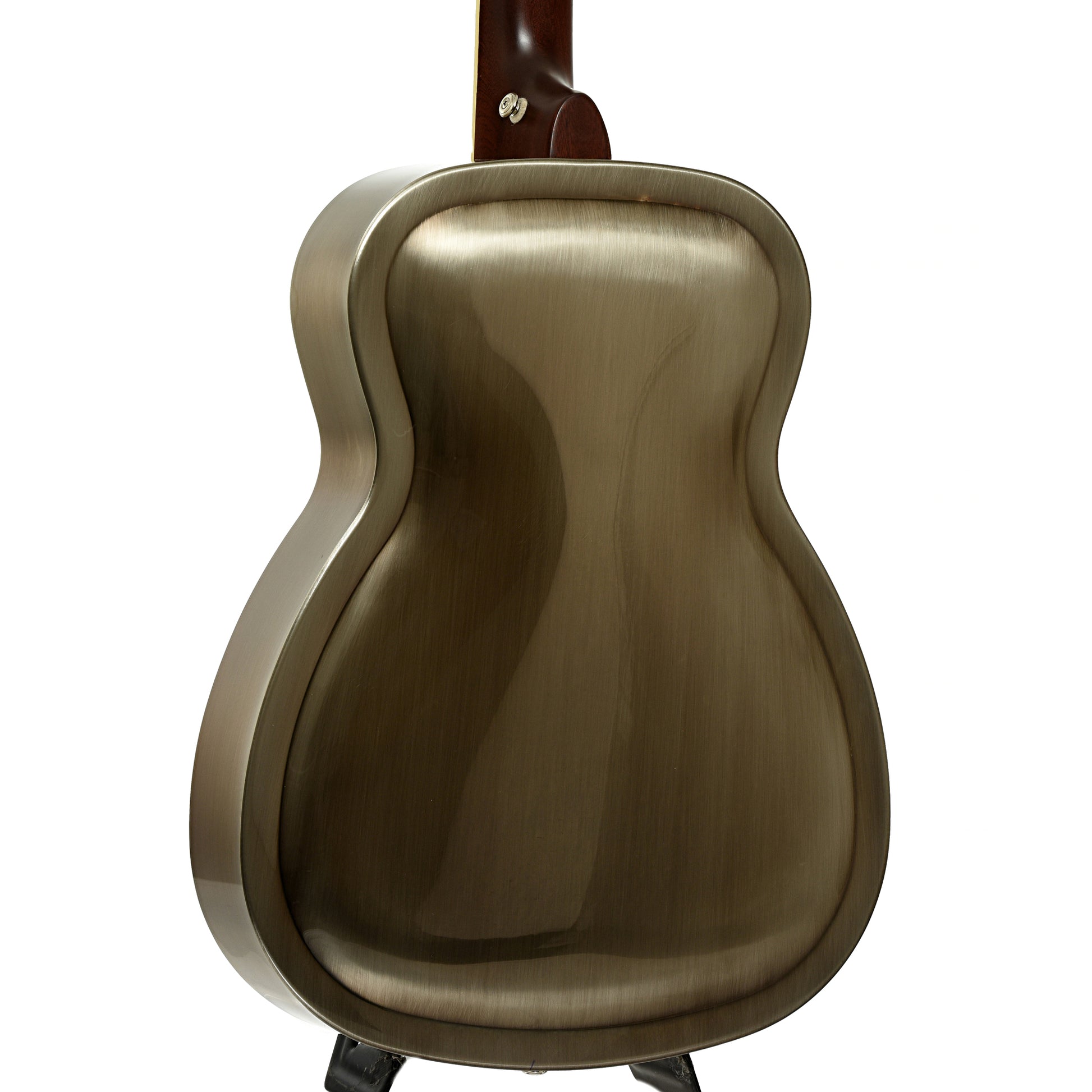 Back and side of Republic Resolian Relic Nickel Roundneck Resonator Guitar