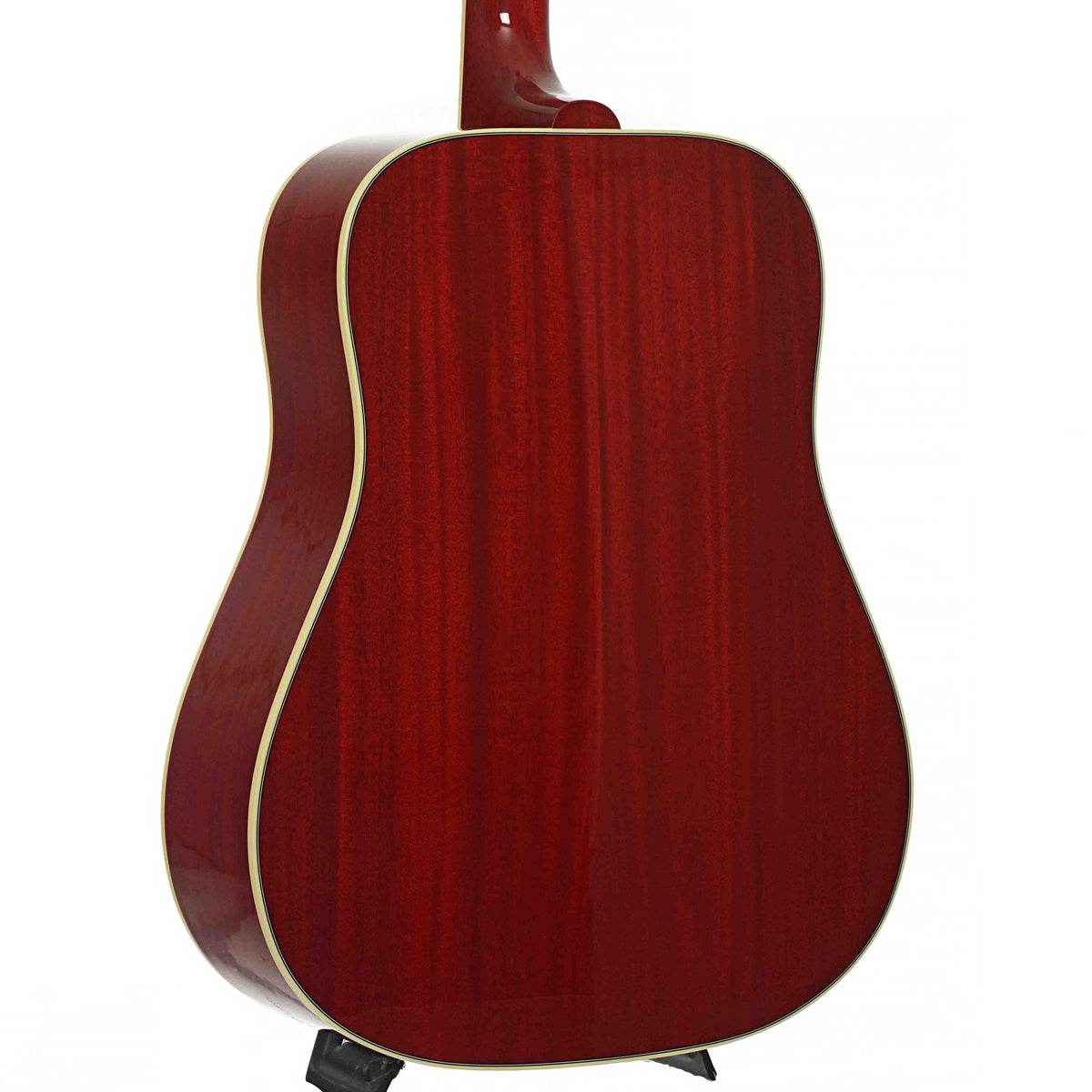 Back & Side of Gibson Hummingbird Standard Acoustic Guitar & Case, Vintage Cherry Sunburst (HiFi Pickup)