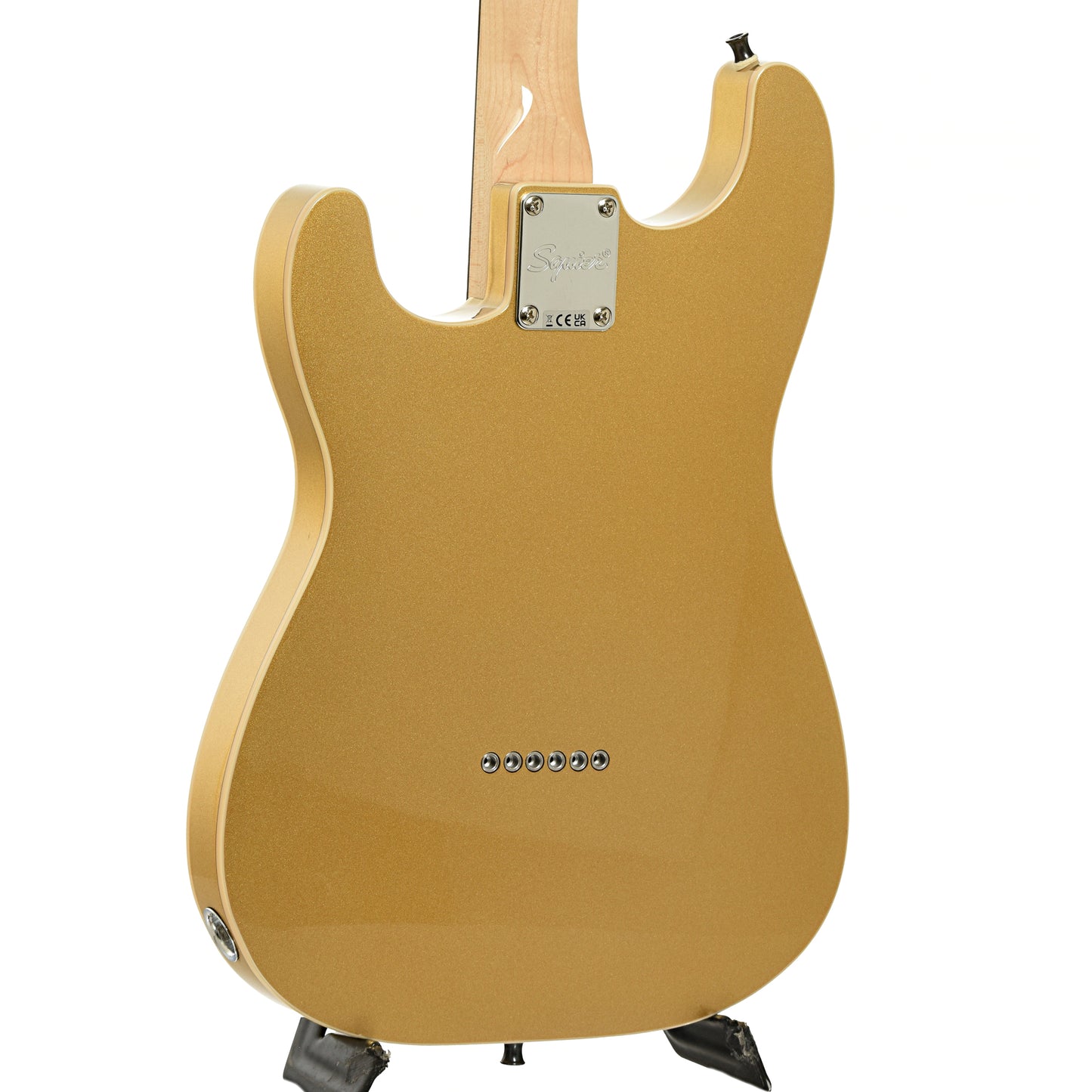Back and side of Squier Paranormal Custom Nashville Stratocaster Electric Guitar