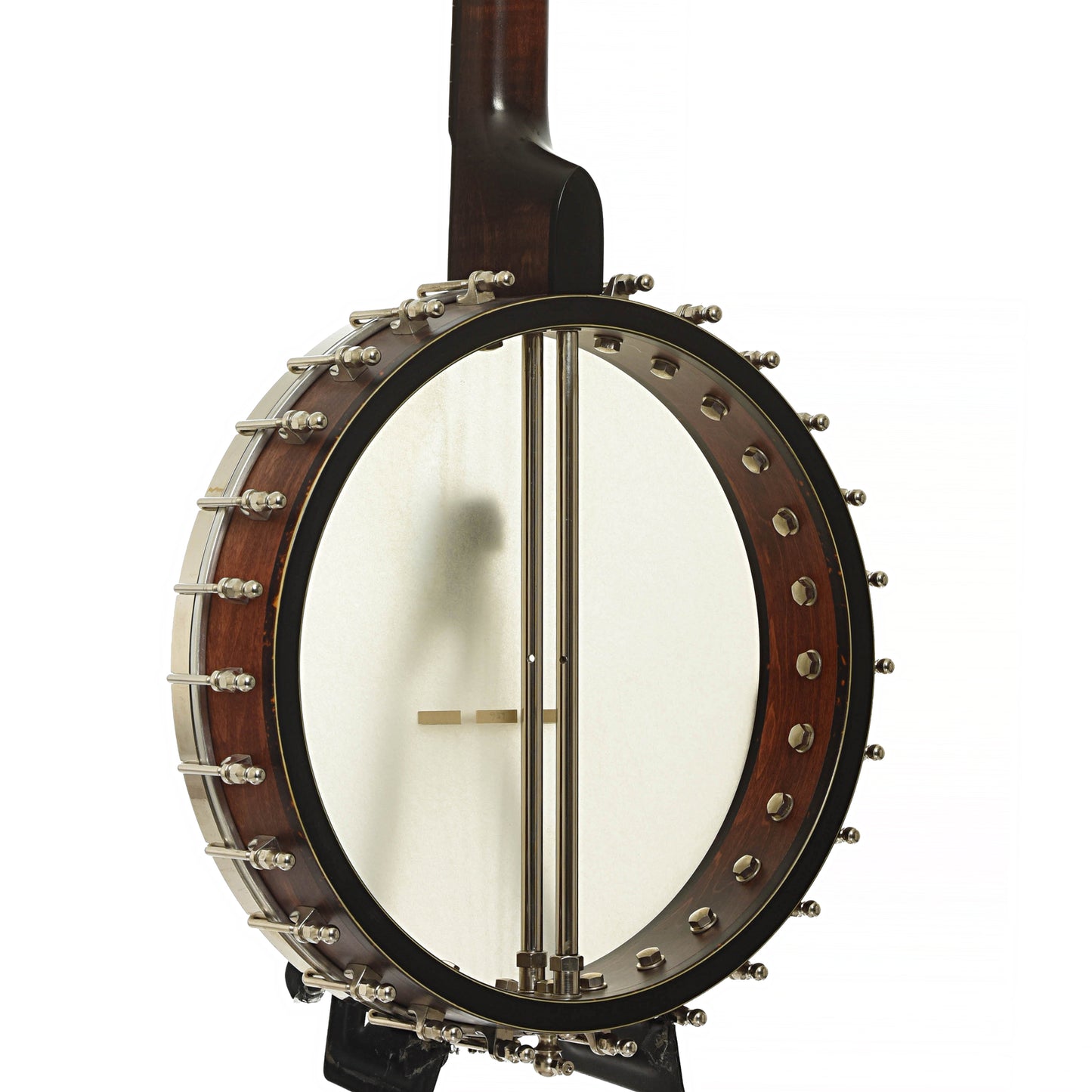 Back and side of Ome Juniper Deluxe 12" Open Back Banjo