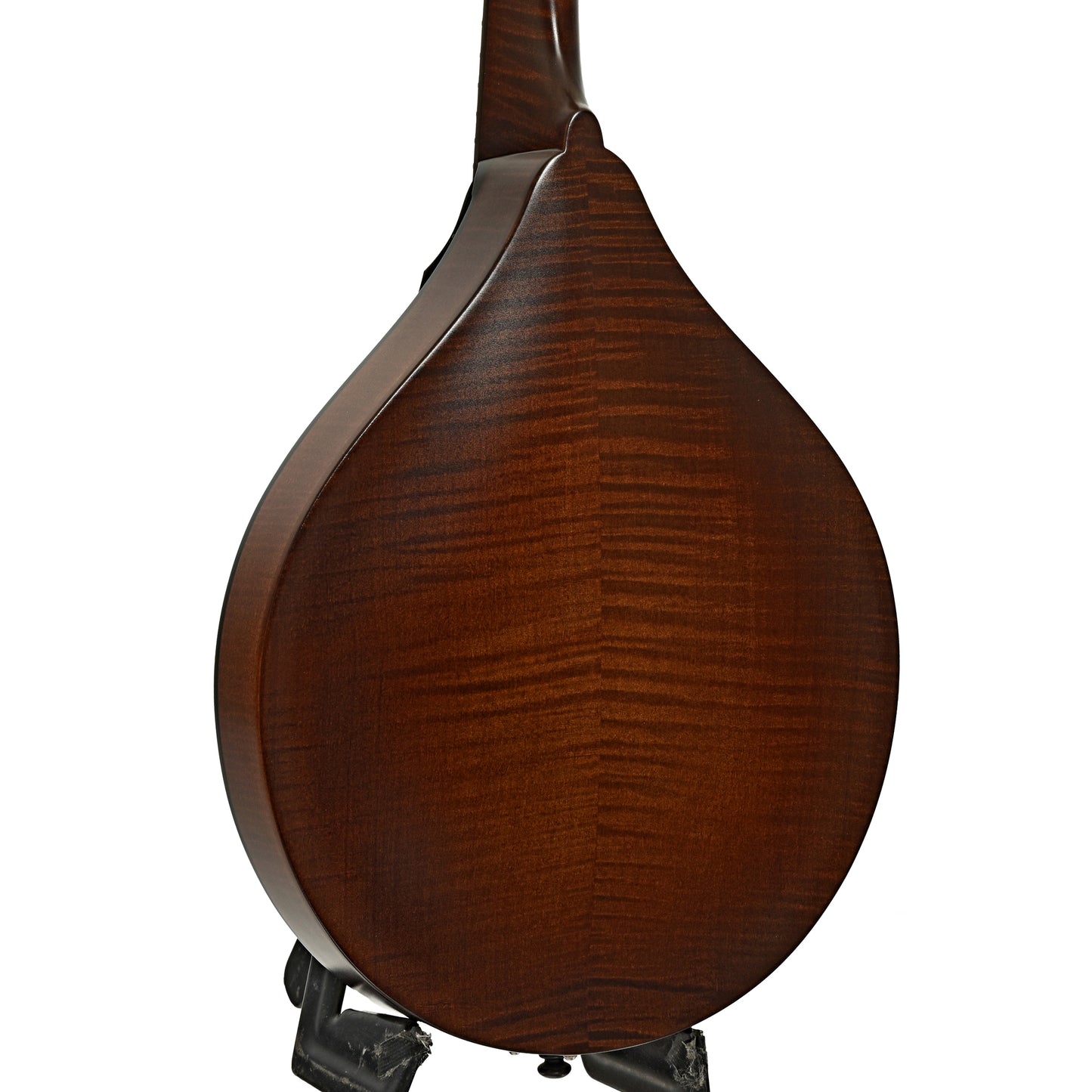 Back and side of Northfield Workshop NFM-A5 Model M Mandolin, Dark Leatherburst