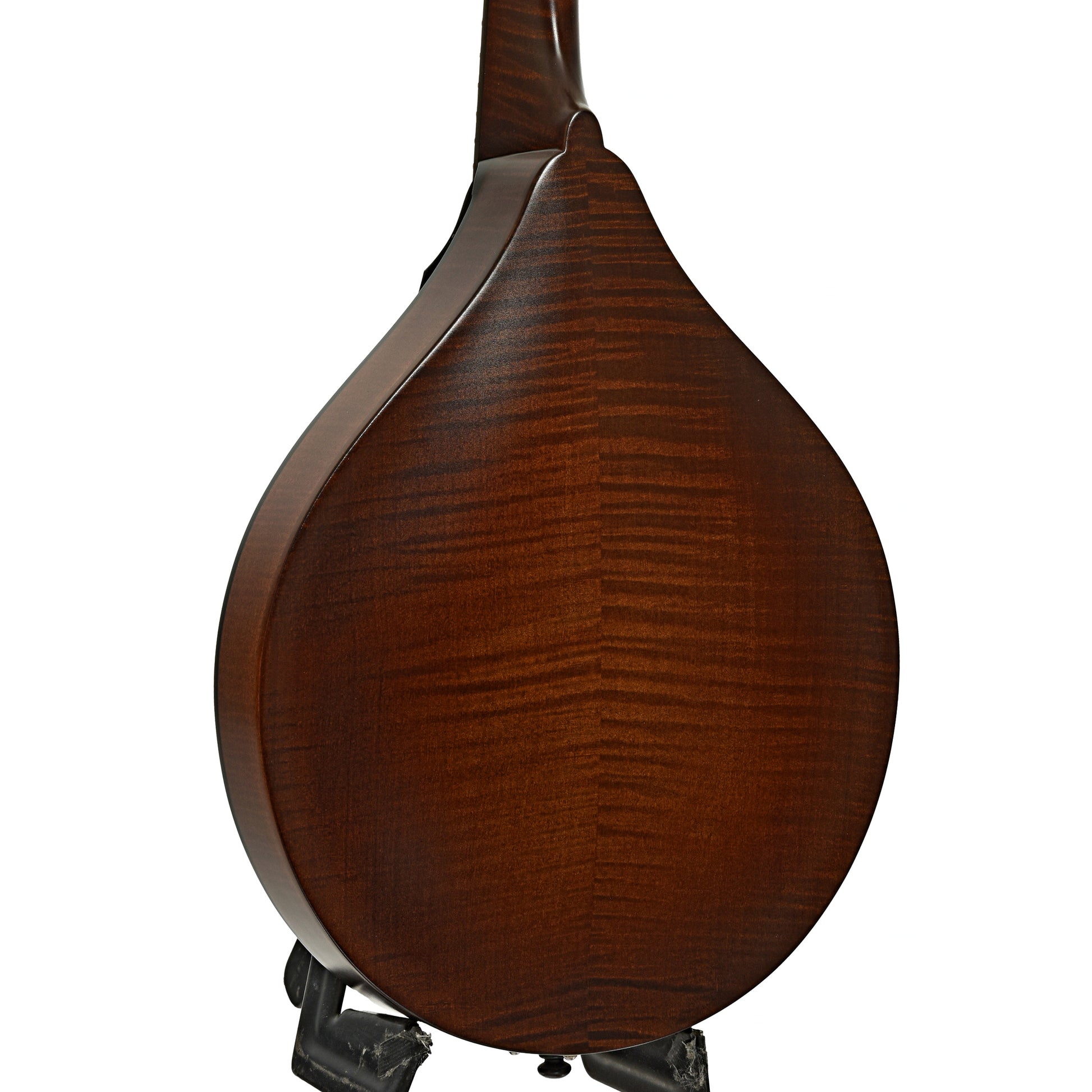 Back and side of Northfield Workshop NFM-A5 Model M Mandolin, Dark Leatherburst