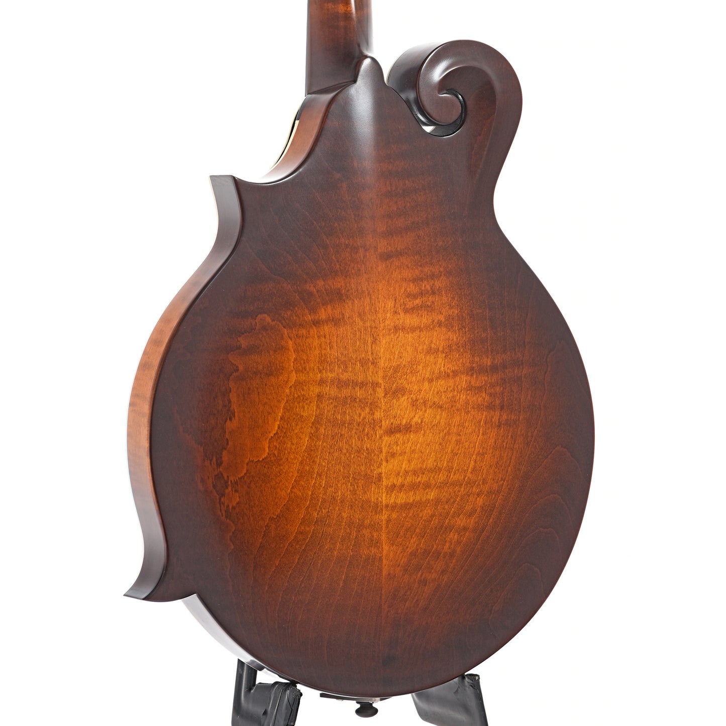 Back and side of Northfield Workshop  S-Series NFS-F2B Mandolin, Blacktop Oval Soundhole,