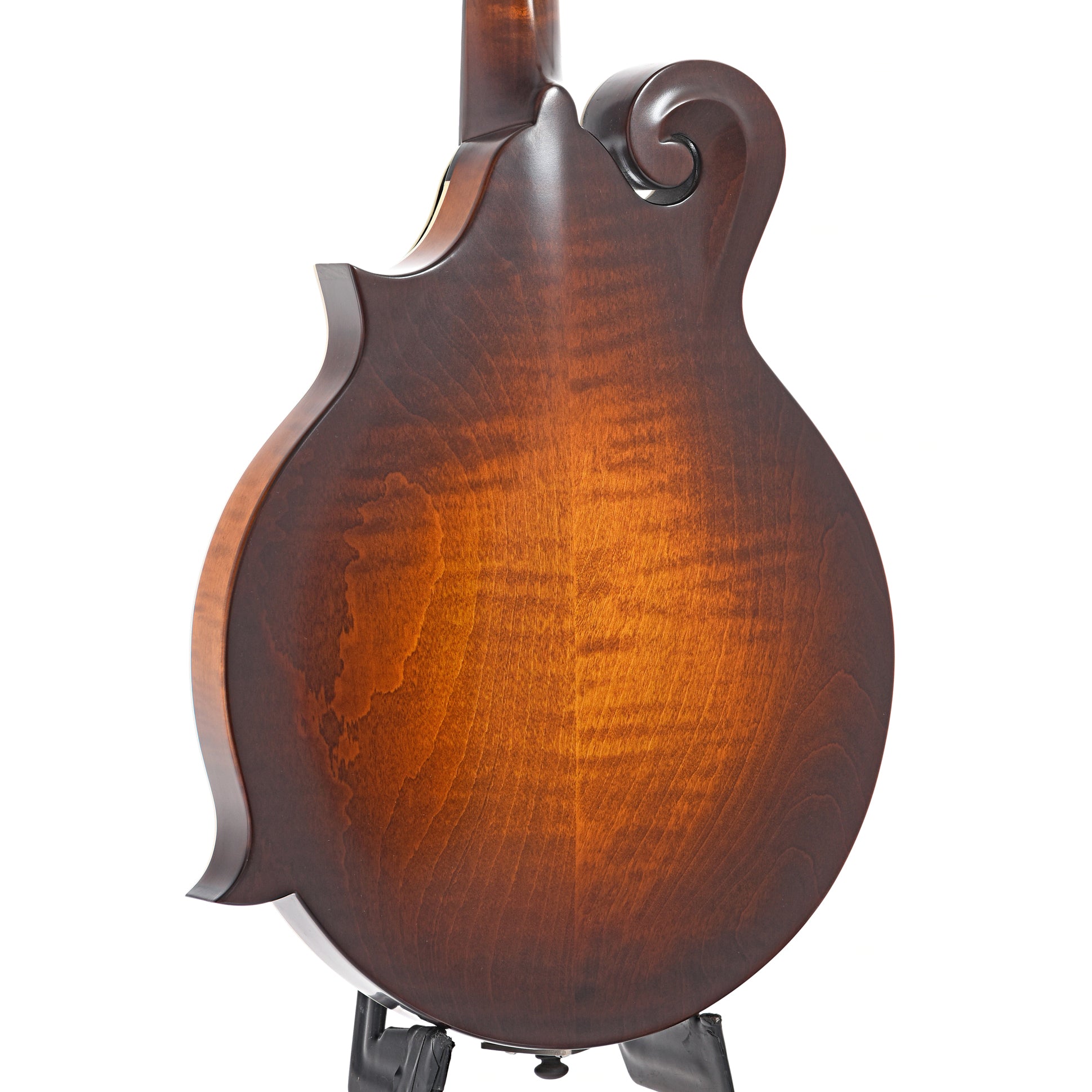 Back and side of Northfield Workshop  S-Series NFS-F2B Mandolin, Blacktop Oval Soundhole,