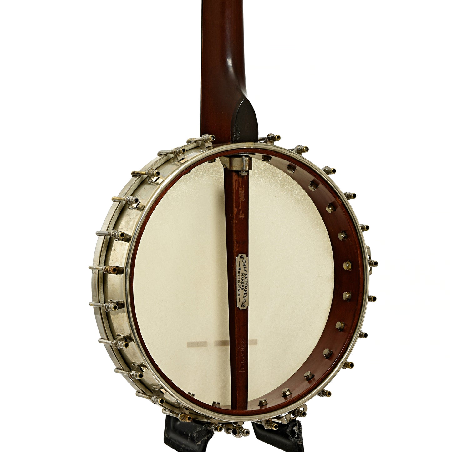 Back and side of Fairbanks Senator No.1 Open Back Banjo 