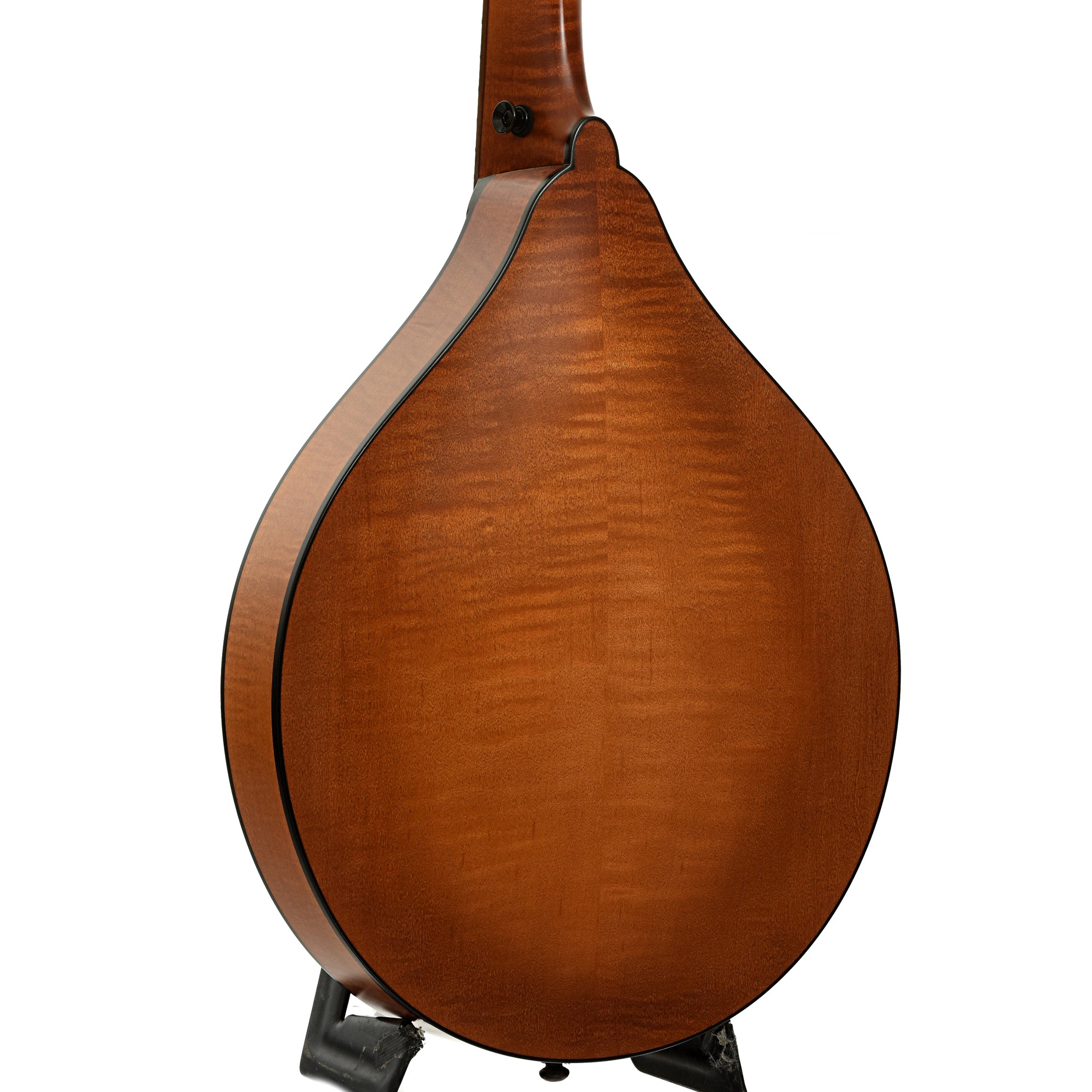 Back and side of Northfield Wavelength Octave Mandolin & Gig Bag, Ox Amber