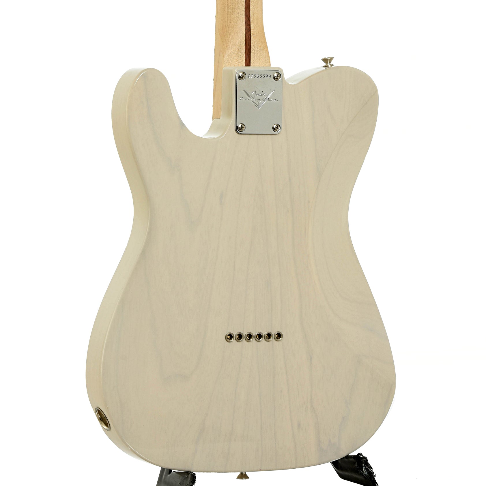 Back and side of Fender Custom Shop '52 Ash HS NOS Master Built Telecaster Electric Guitar 