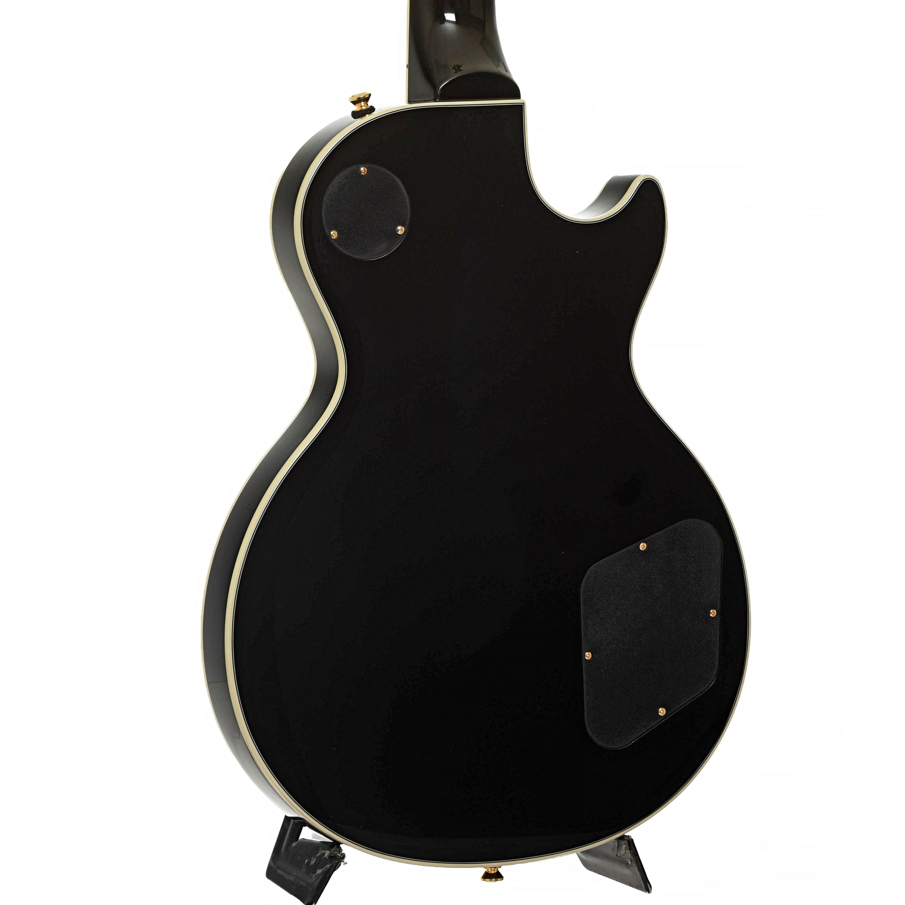 Back and side of Epiphone Les Paul Custom Left-Handed Electric Guitar & Gigbag, Ebony