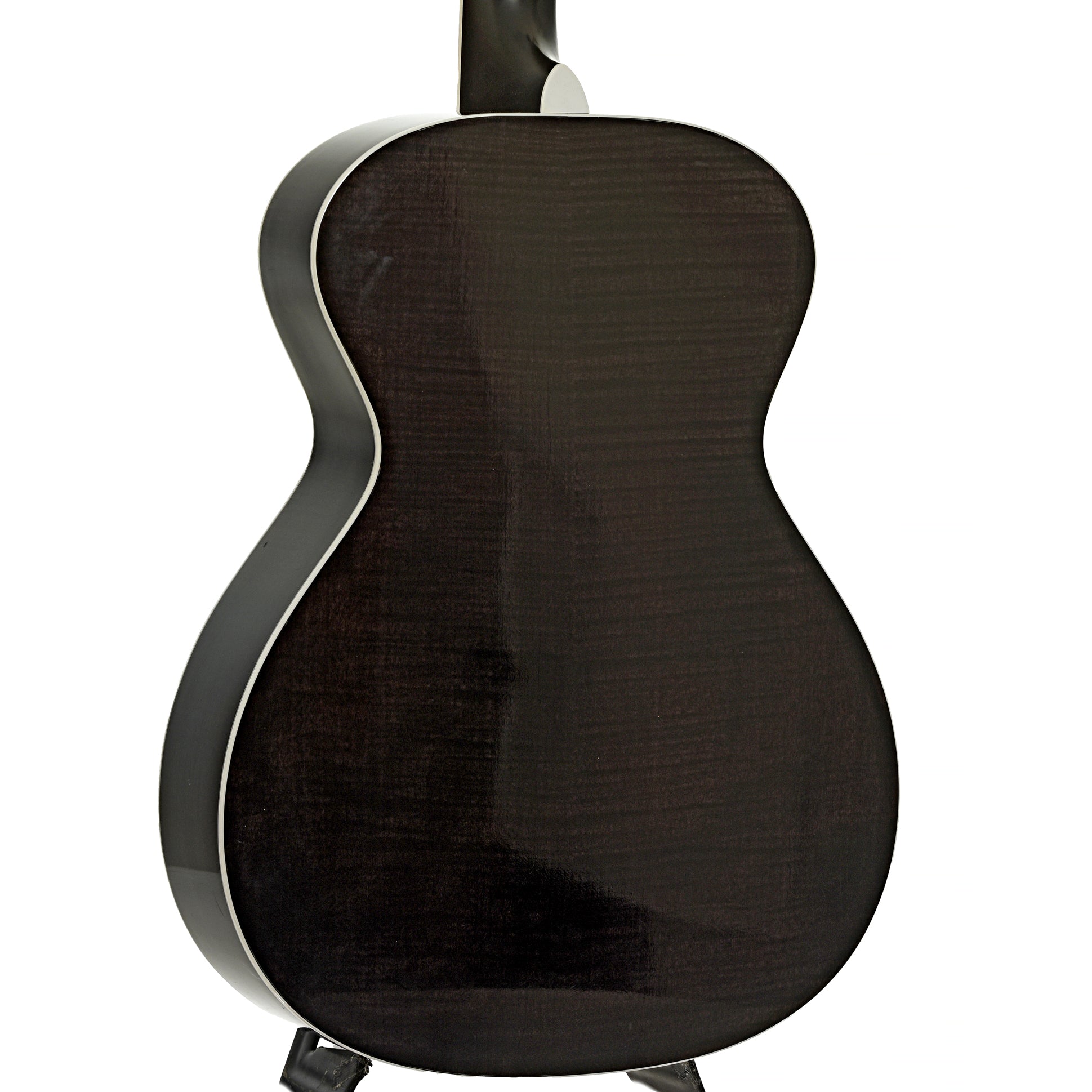 Back and side of Taylor 612 Translucent Black Acoustic Guitar