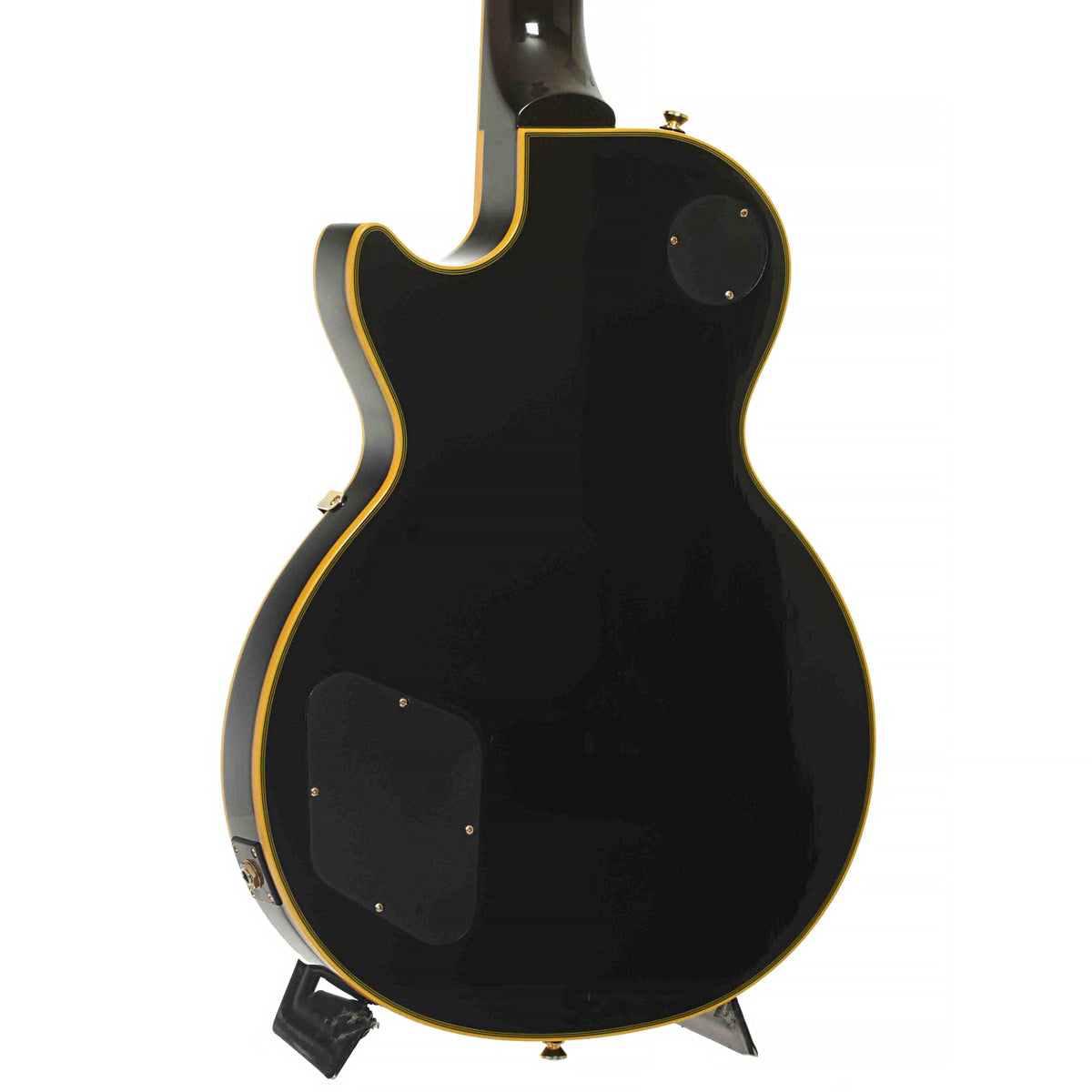 Back & Side of Epiphone Joe Bonamassa Black Beauty Les Paul Custom Electric Guitar