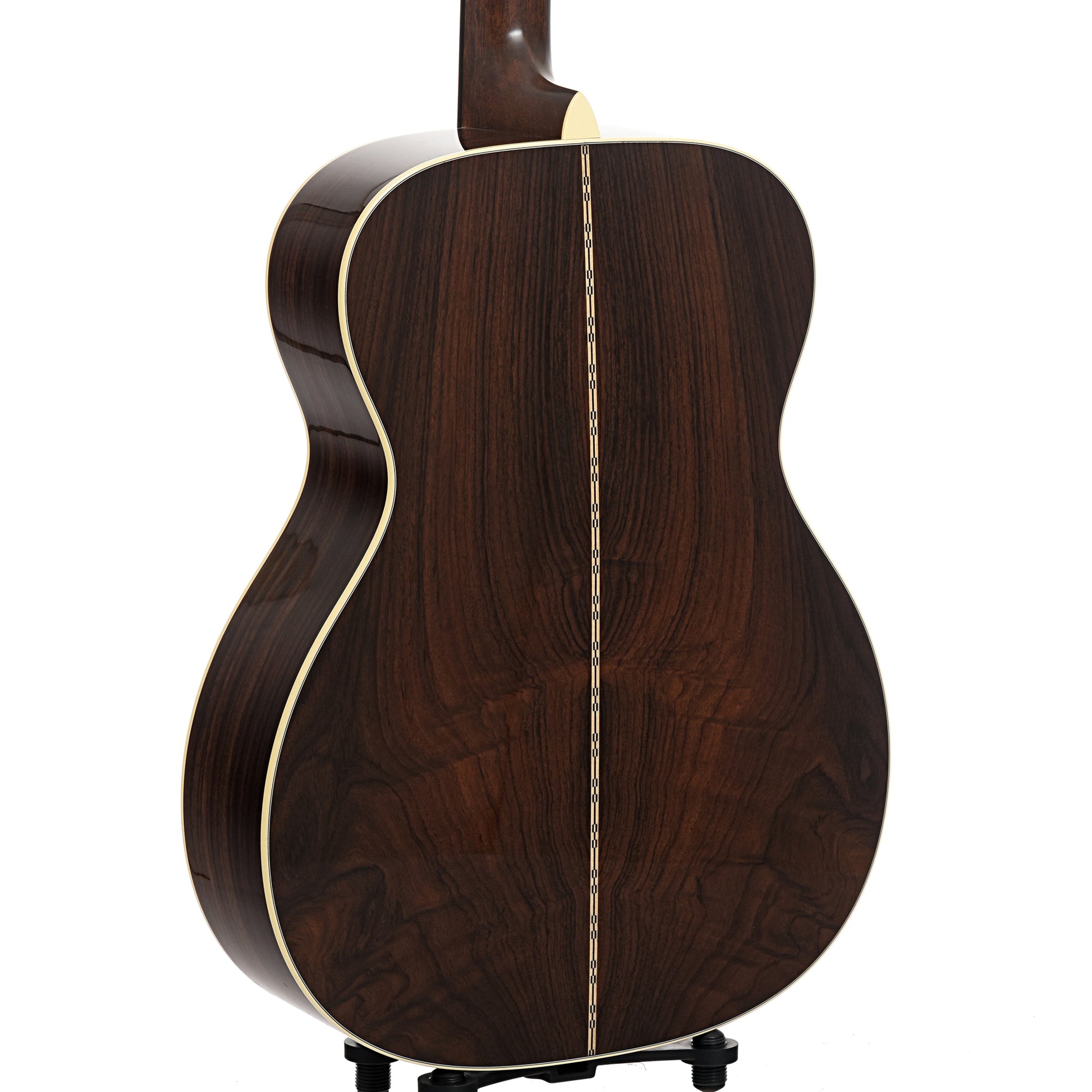 Back and side of Martin Custom 28-Style 000 Guitar & Case, Wild Grain Rosewood & Adirondack Spruce