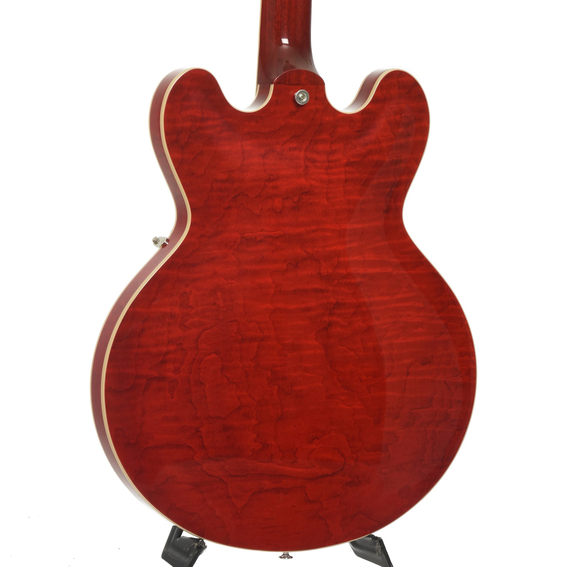 Back and side of Gibson ES-335 Figured Semi-Hollowbody Electric Guitar & Case, Sixties Cherry