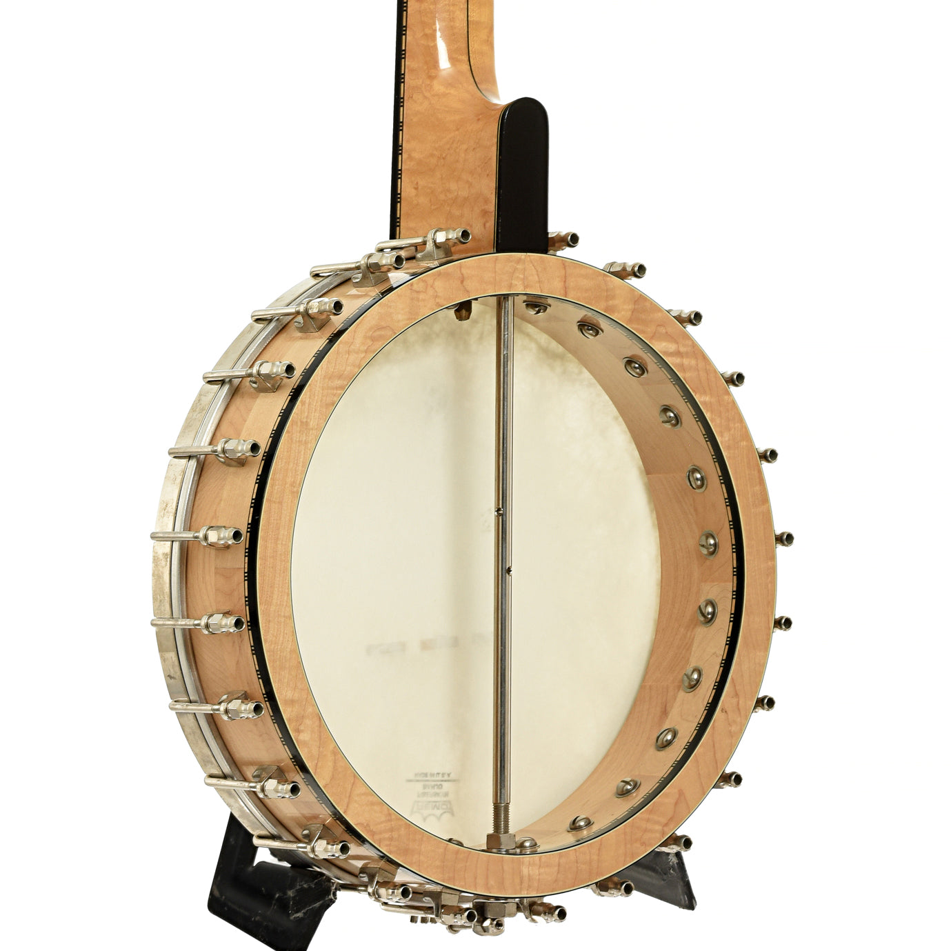 Back and side of Wildwood Artist Open Back Banjo