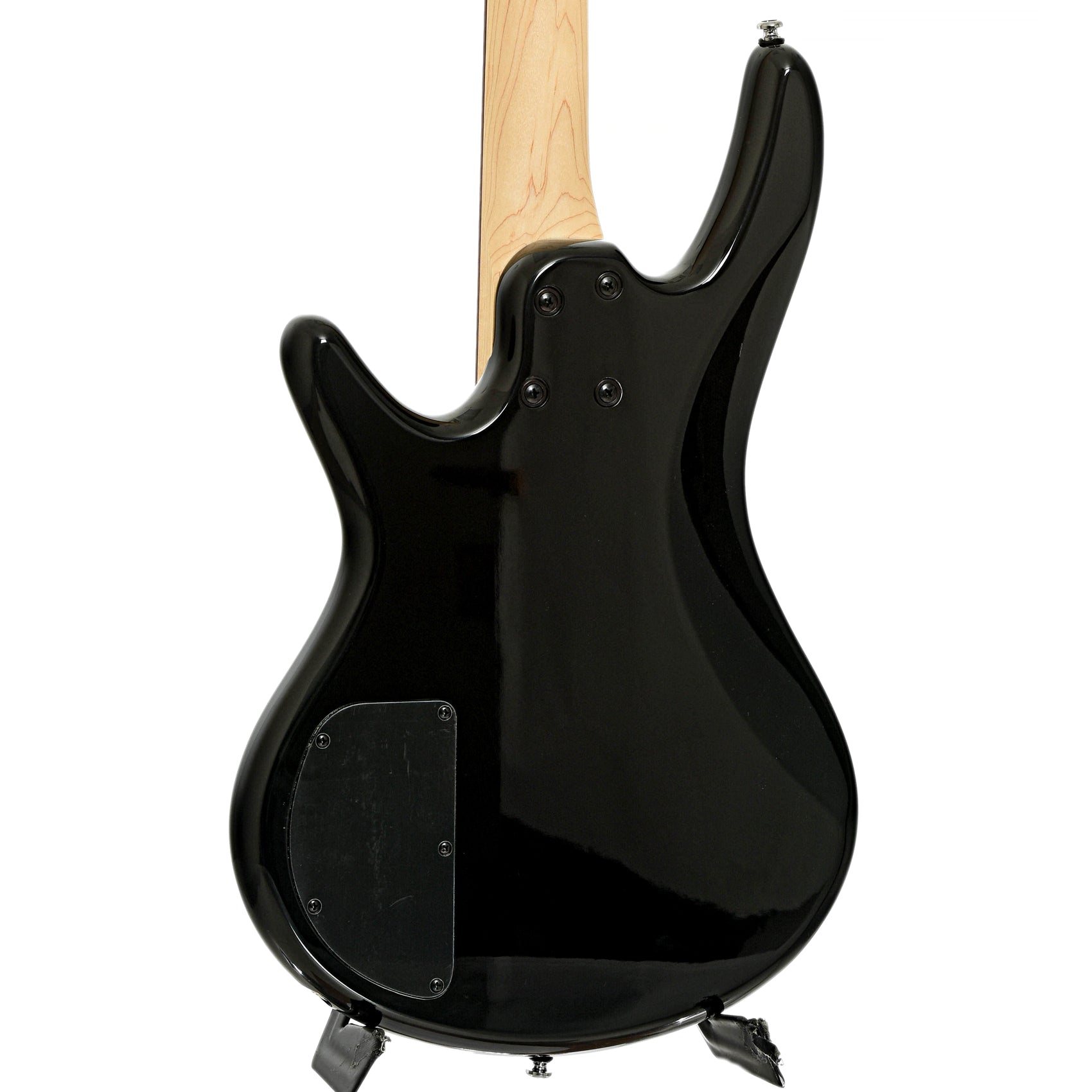 Back and side of Ibanez Gio GSR100EX Electric Bass Guitar, Black
