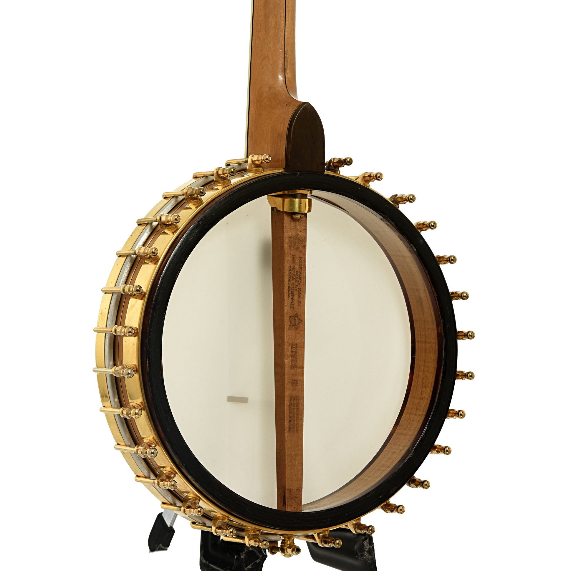 Back and side of Vega Style R Whyte Laydie Tenor Banjo 