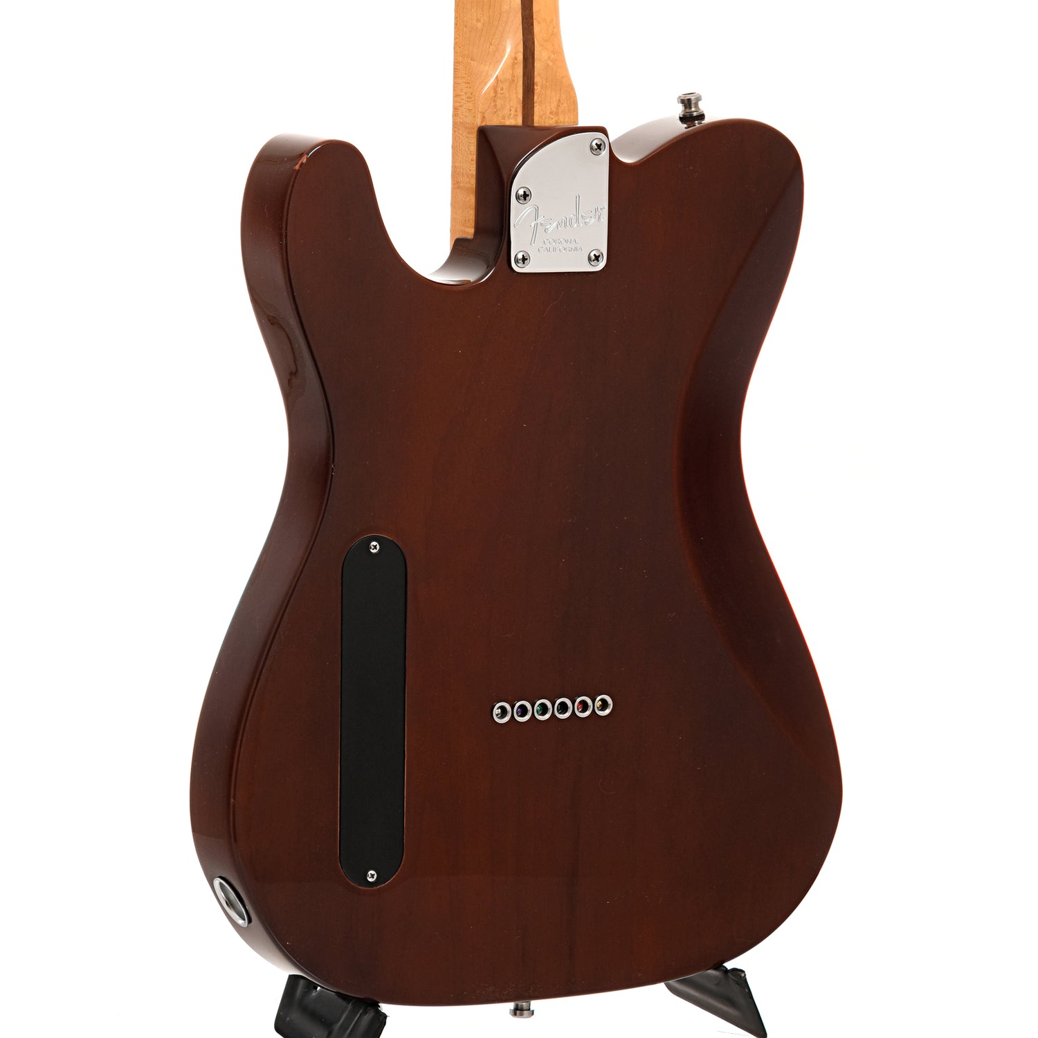 Back and side of Fender Select Malaysian Blackwood Telecaster 