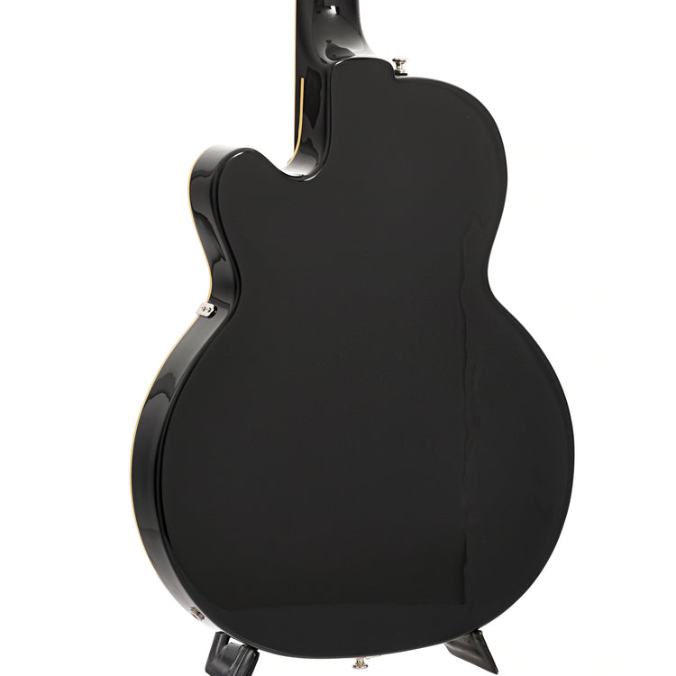Back and side of Guild Newark St. Collection M-75 Aristocrat Hollow Body Archtop Guitar, Limited Edition Black Finish