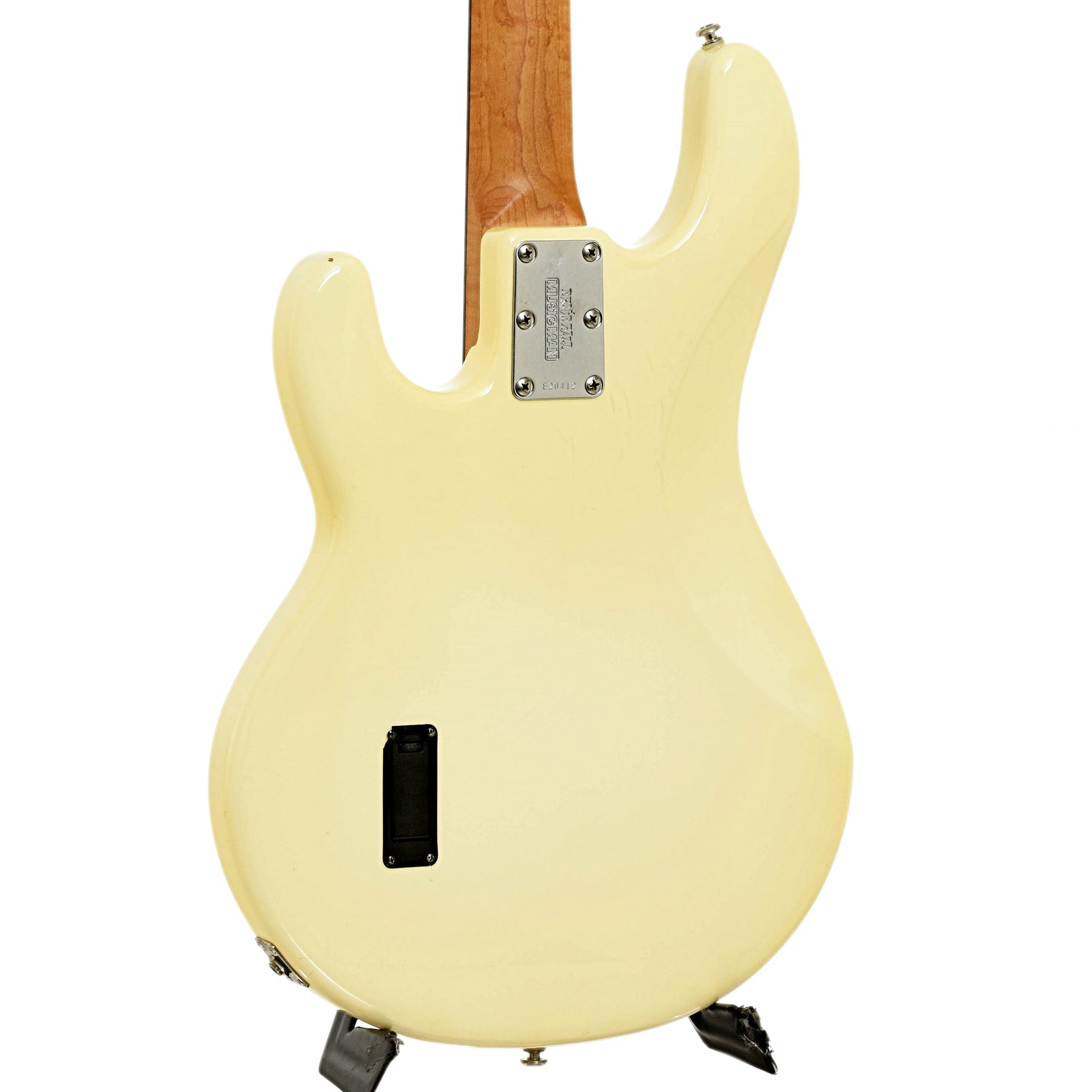Back and side of Earnie Ball Music Man Stingray 4-String Electric Bass 