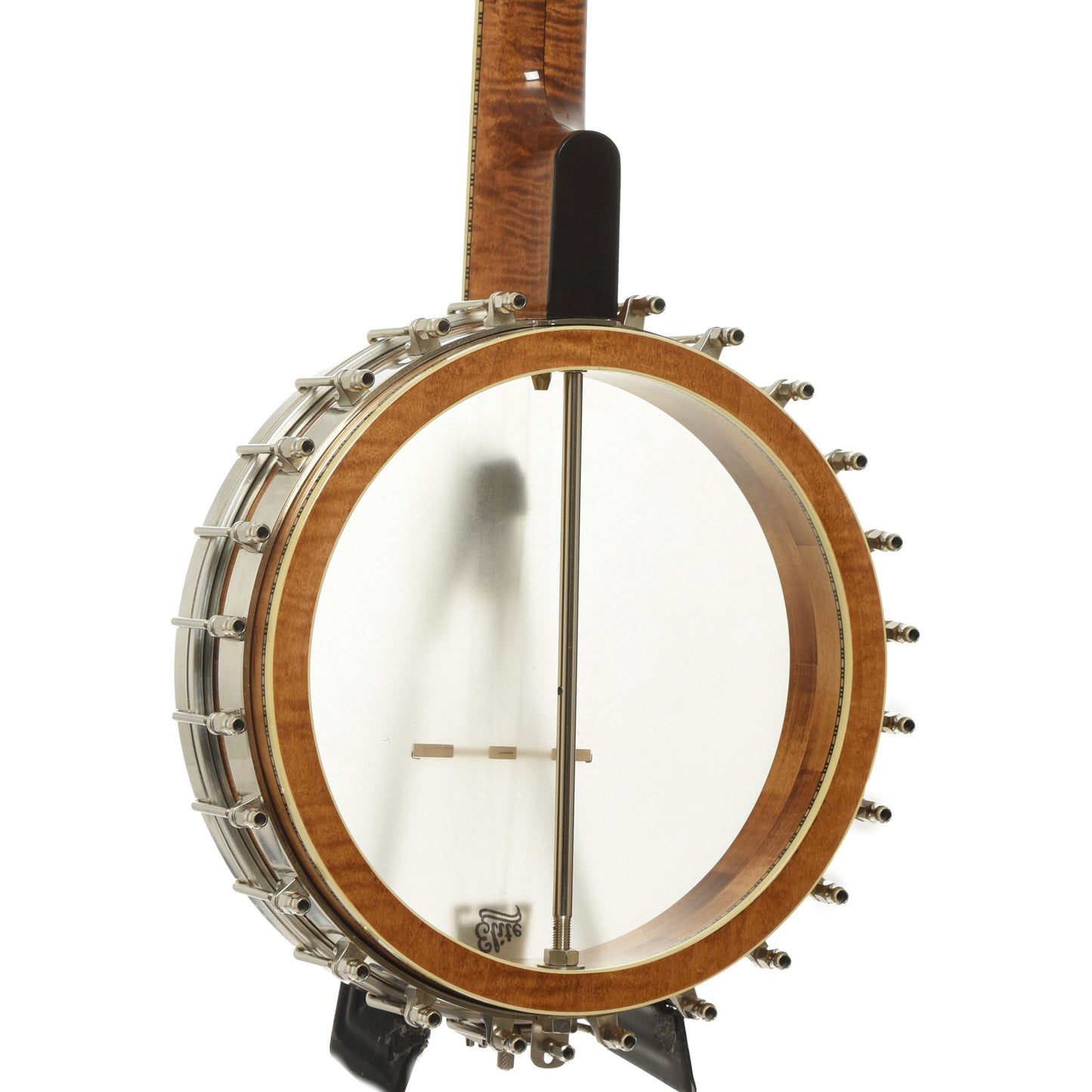 Inside rim of Wildwood Balladeer Openback Banjo