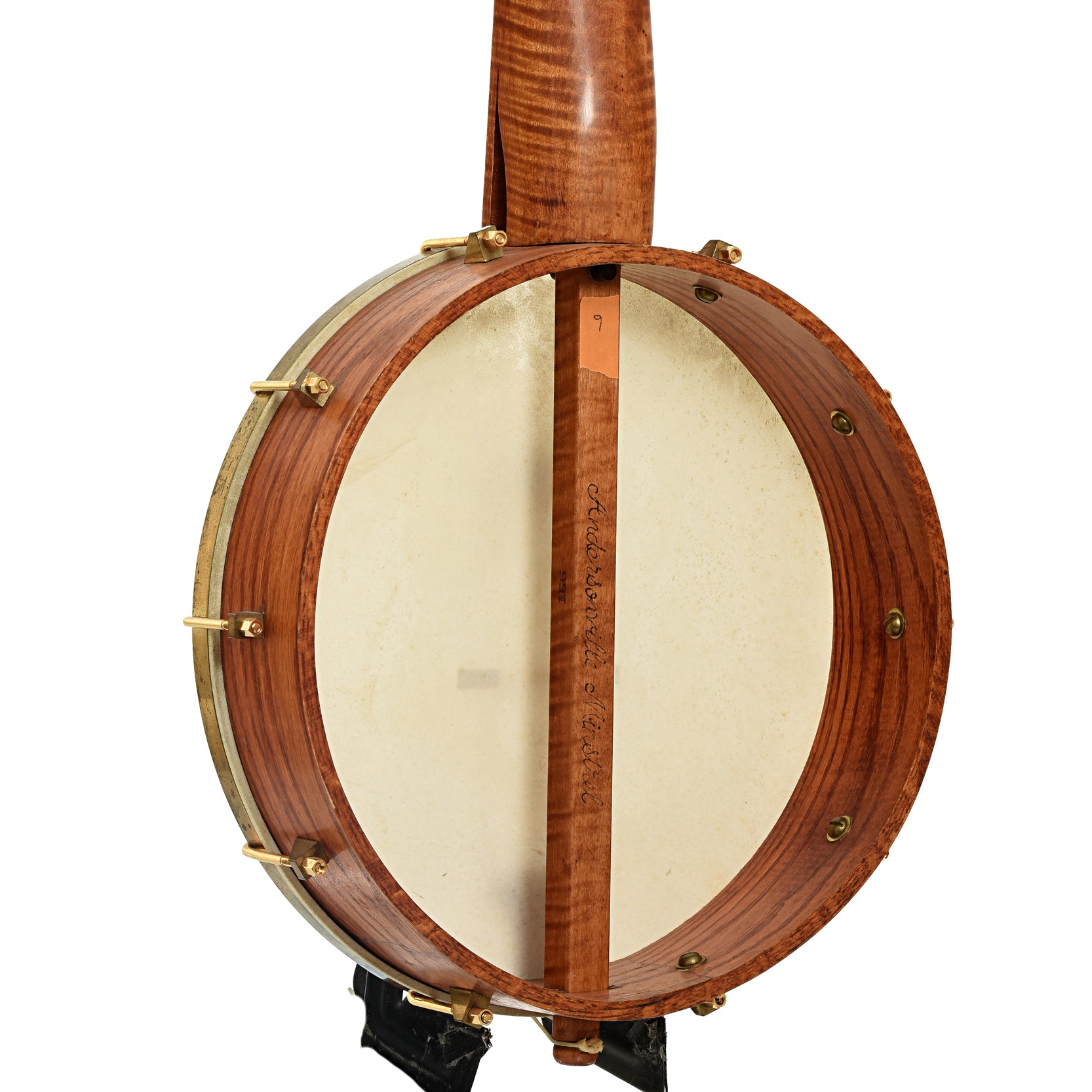 Back and side of Bob Flesher Andersonville Minstrel Banjo 