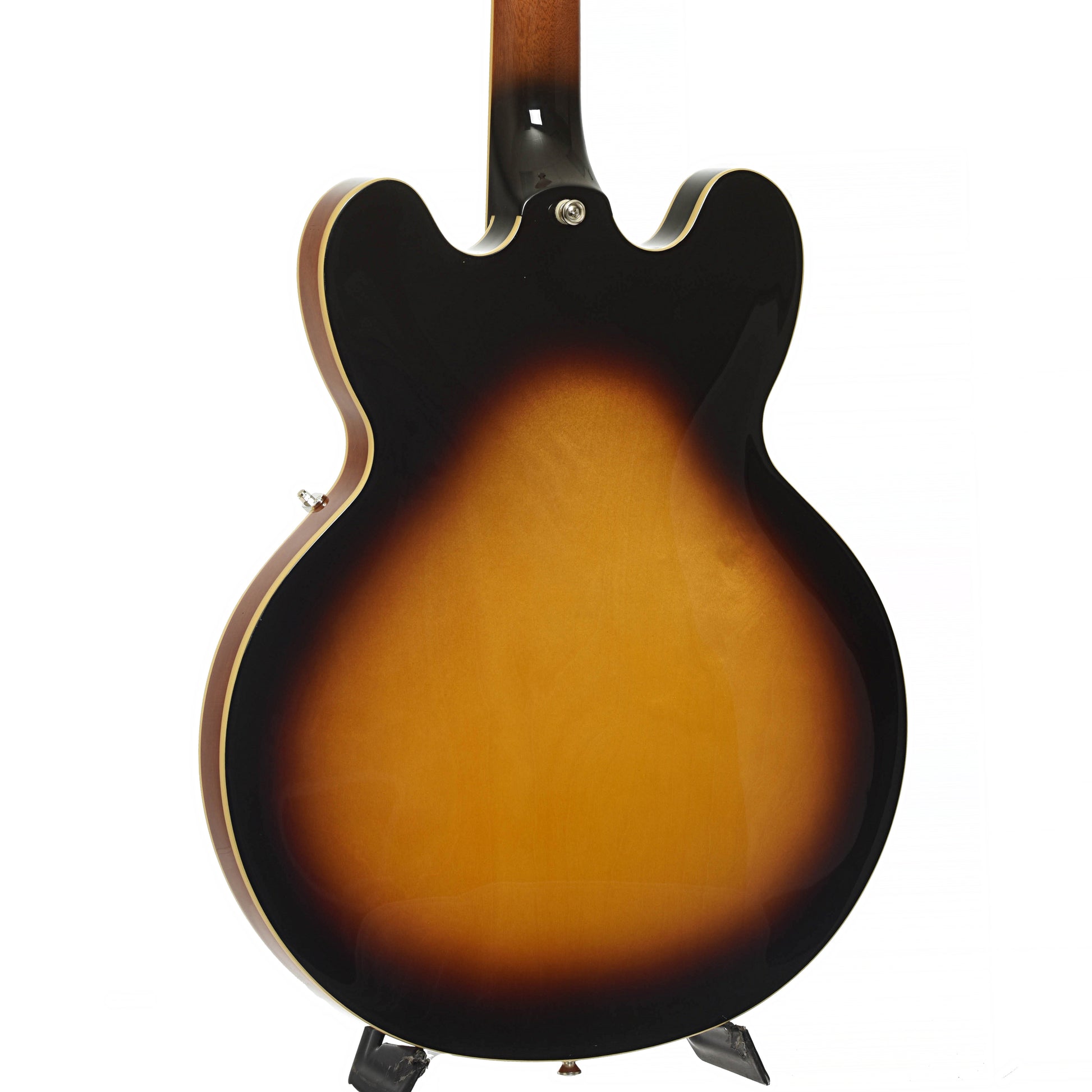 Back and side of Epiphone ES-335 Semi-Hollowbody Electric Guitar, Vintage Sunburst