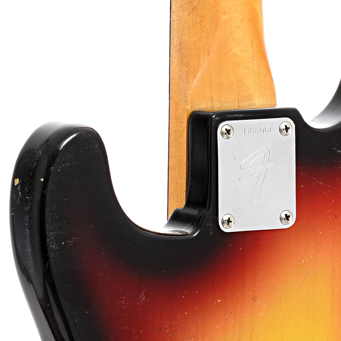 Neck joint of Fender Precision Electric Bass (1967)