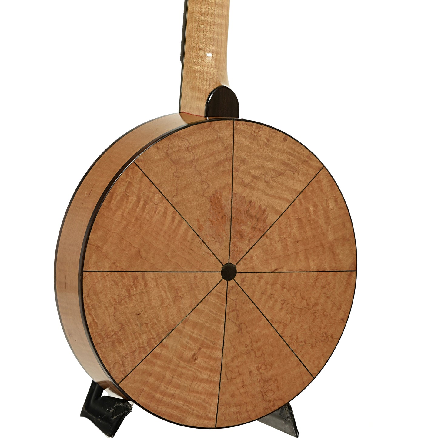 Back and side of Weymann Conversion Open Back Banjo