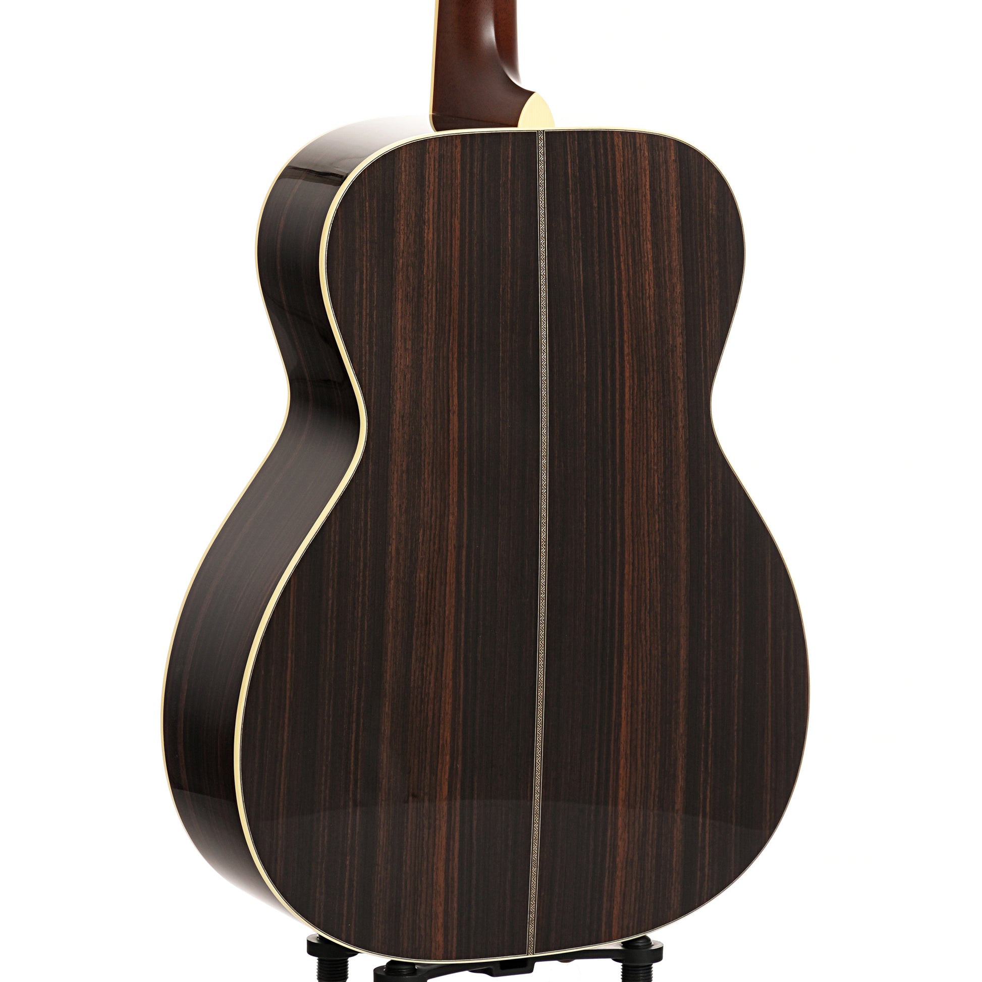 Back and side of Santa Cruz Custom OM Acoustic