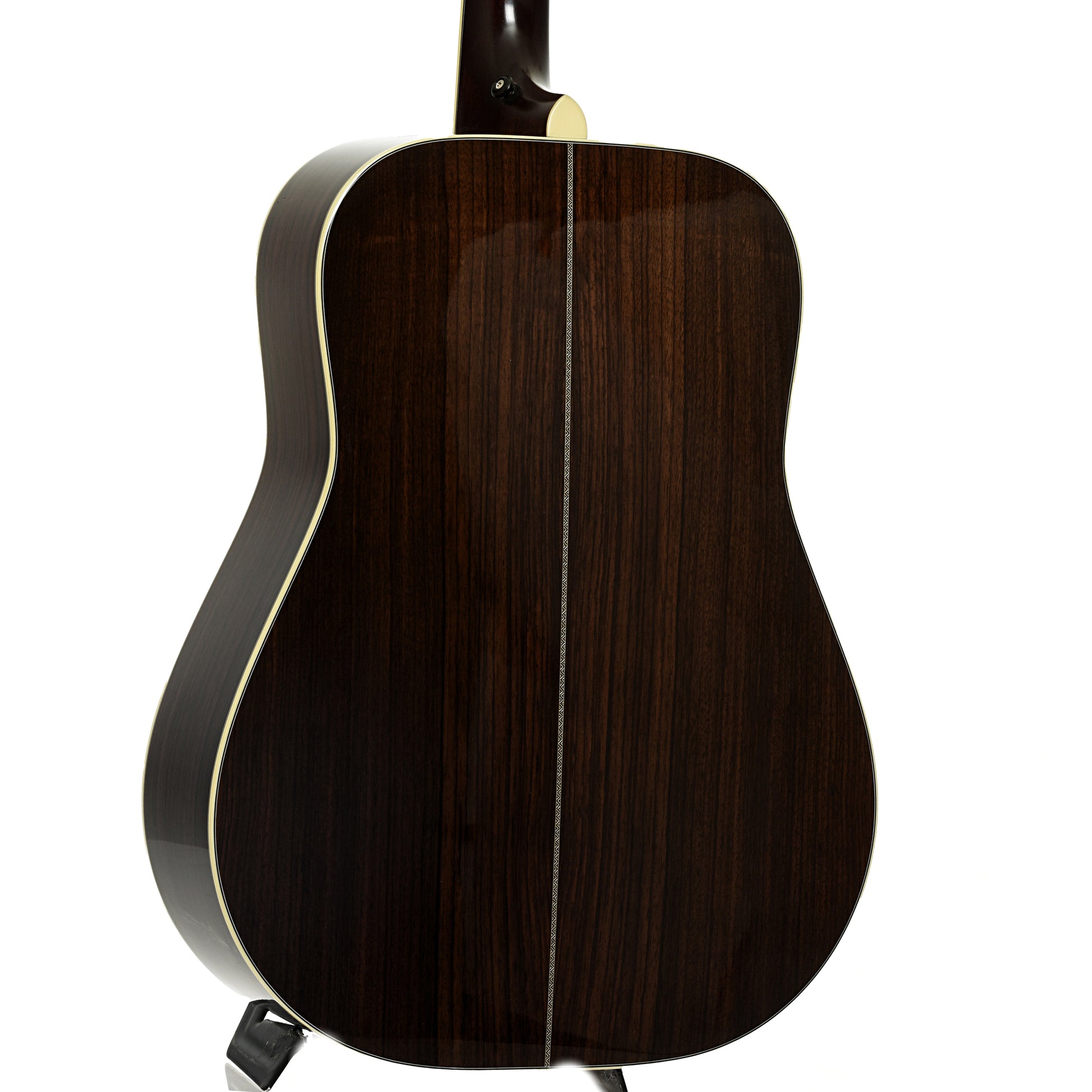 Back and side of Huss and Dalton TDR-Pilgrim Custom Acoustic Guitar 