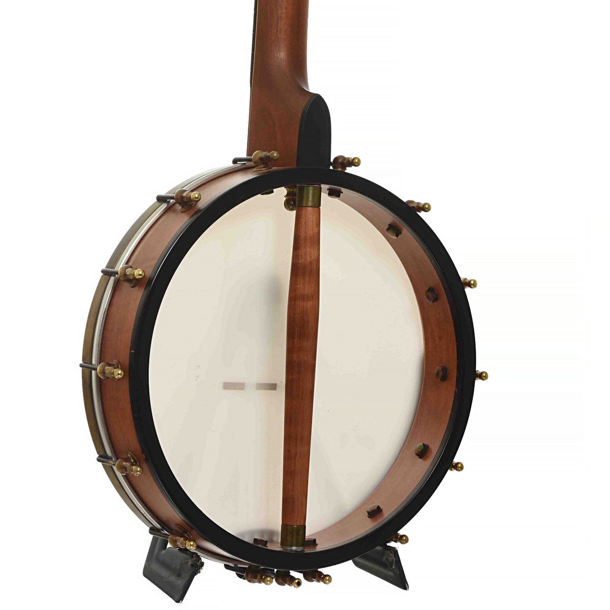 Back & Side of Ome Tupelo Cherry 12 in. Openback Banjo