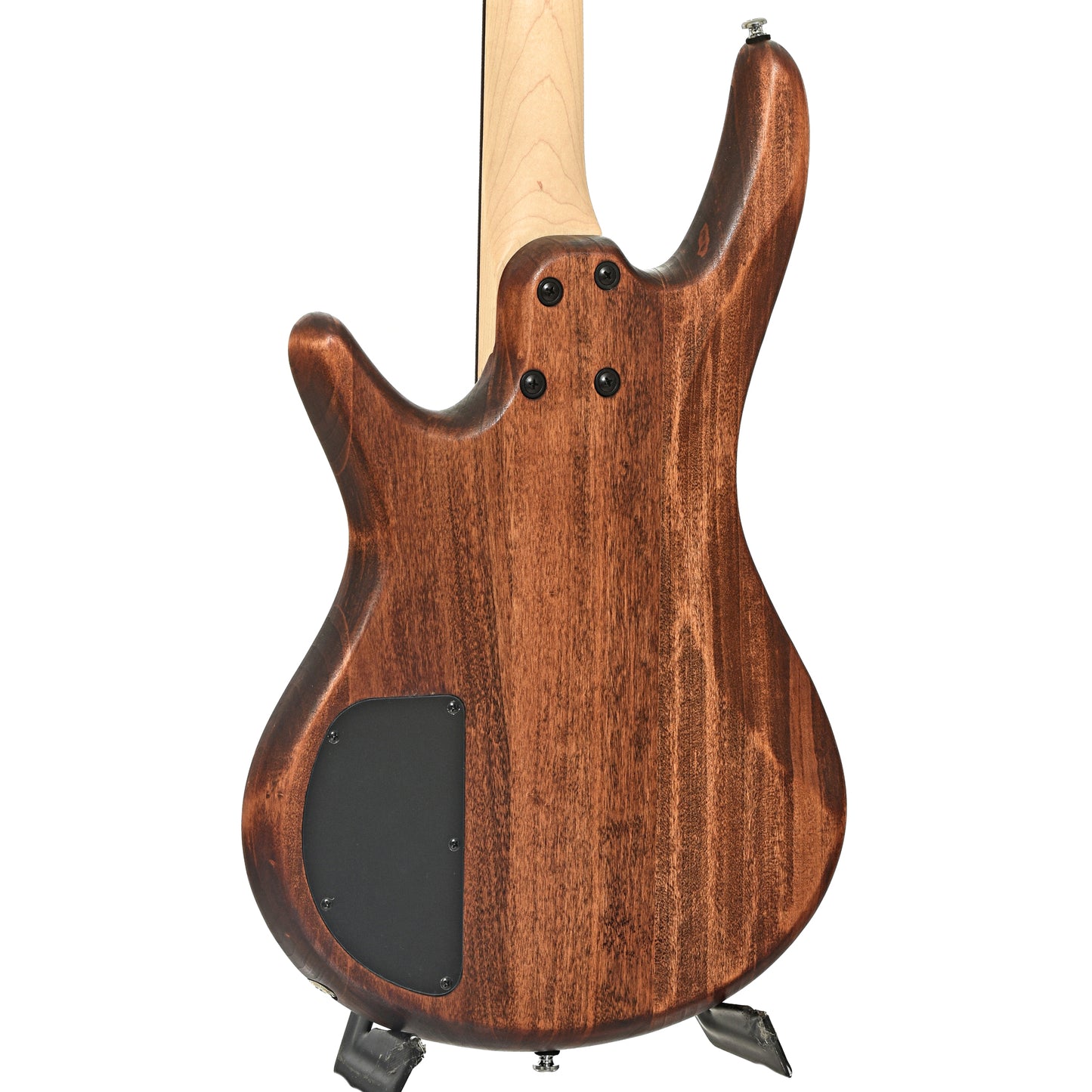 Back and iside of Ibanez Gio GSR100EX Electric Bass Guitar, Mahogany Oil