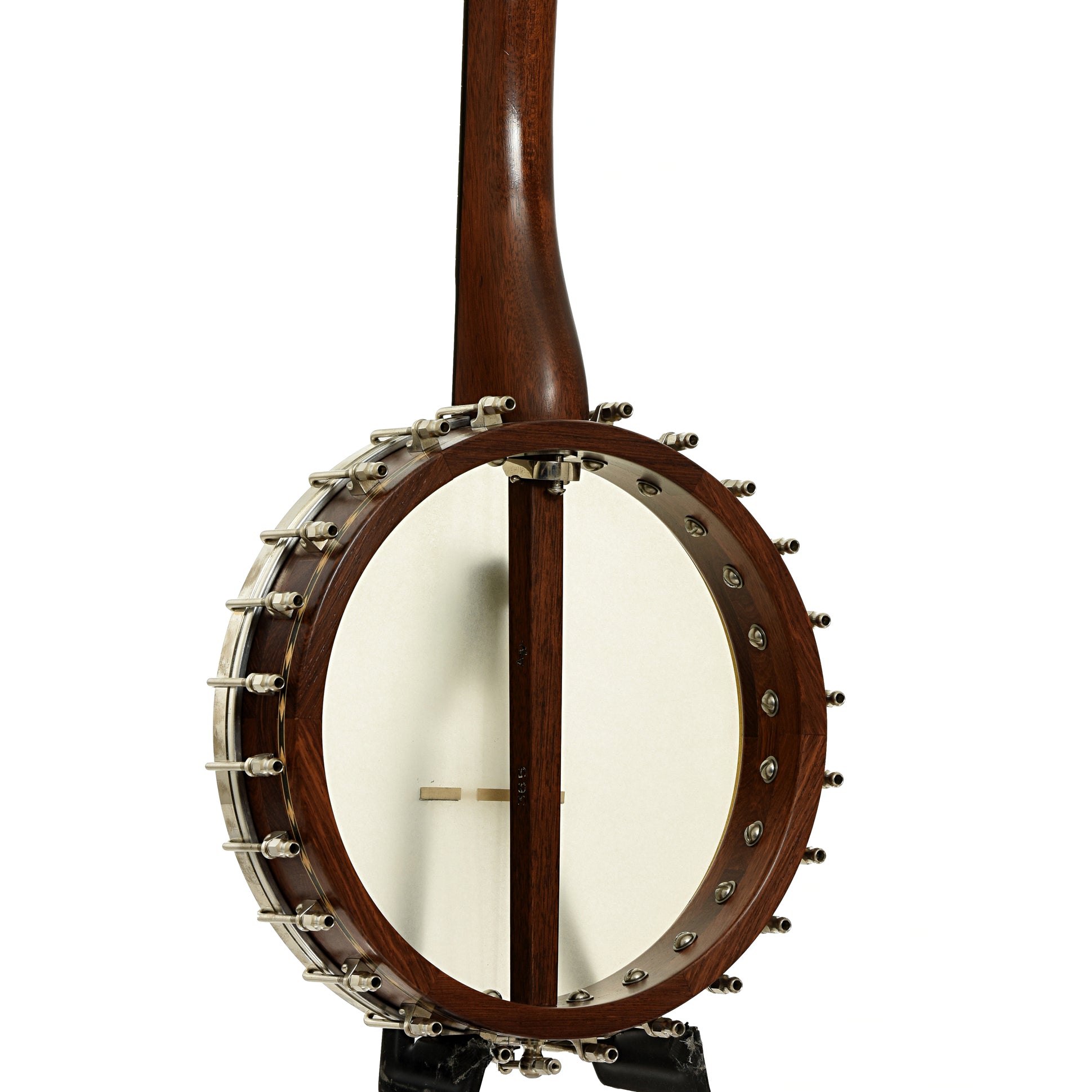 Back and side of Cedar Mountain A1V Appalachian Open Back Banjo
