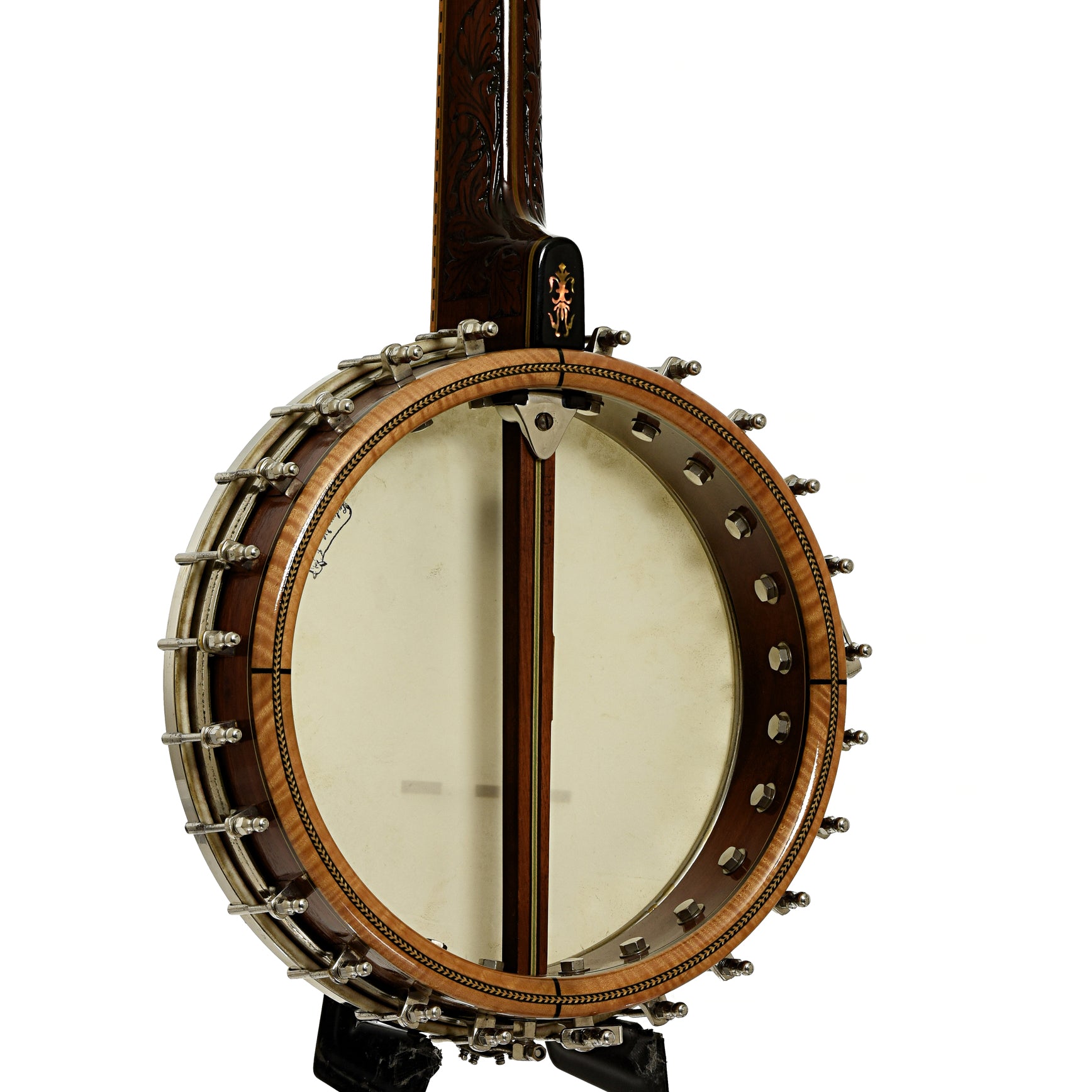 Back and side of Orpheum No.3  5-String Conversion Banjo