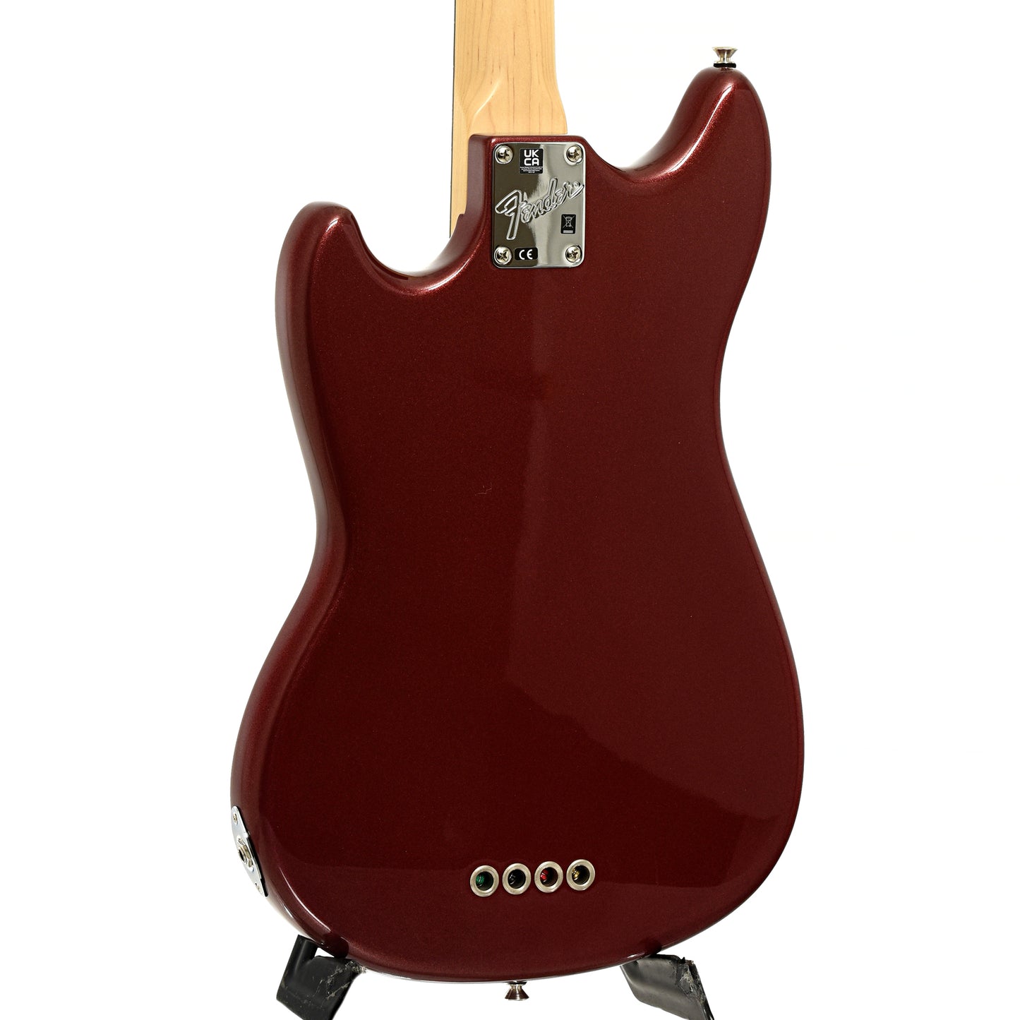 Back and side of Fender American Performer Mustang Electric Bass