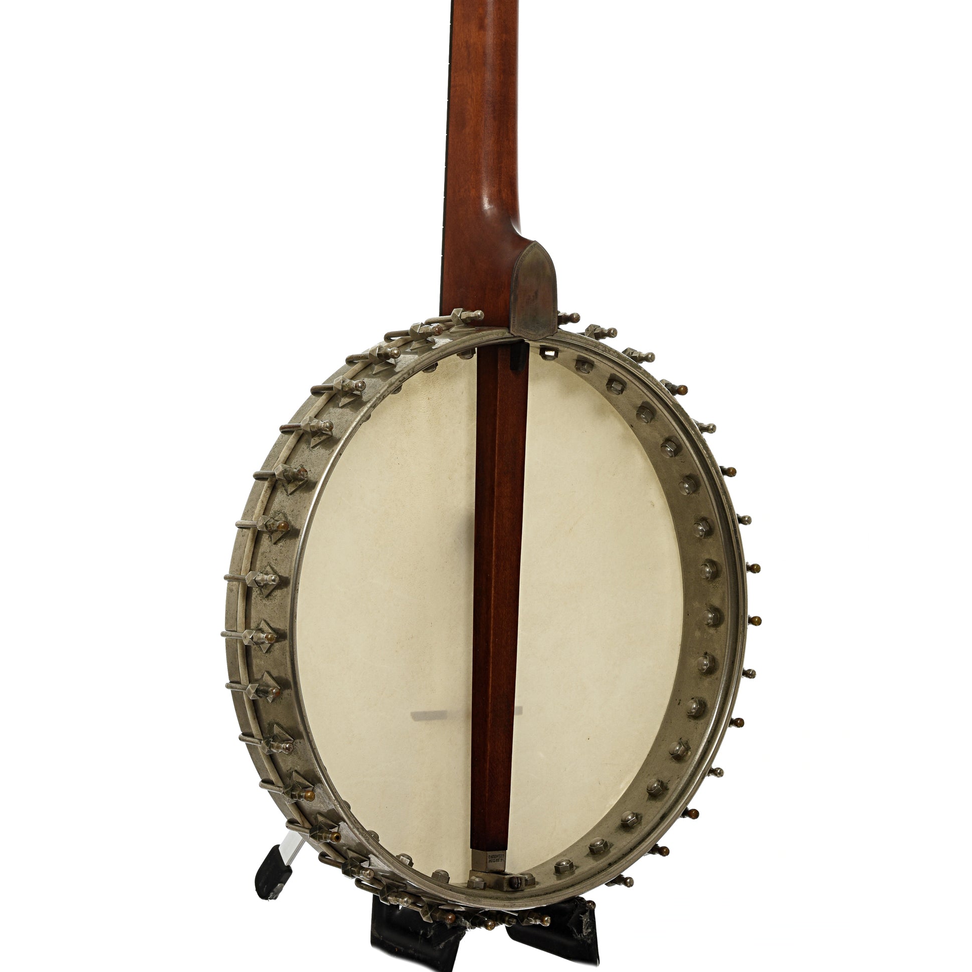 Back and side of Victor Kraske Baxter's Model Open Back Banjo
