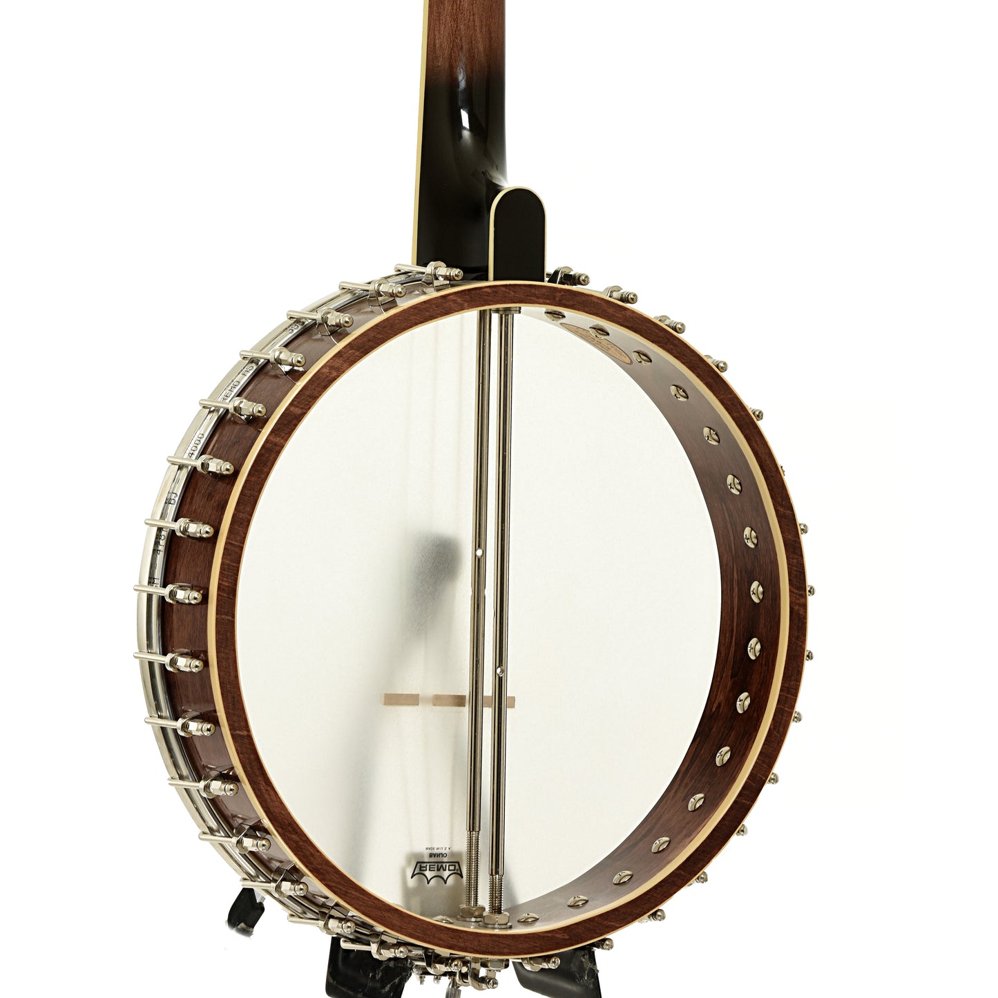 Inside rim of Gold Tone CEB-4 Cello Banjo