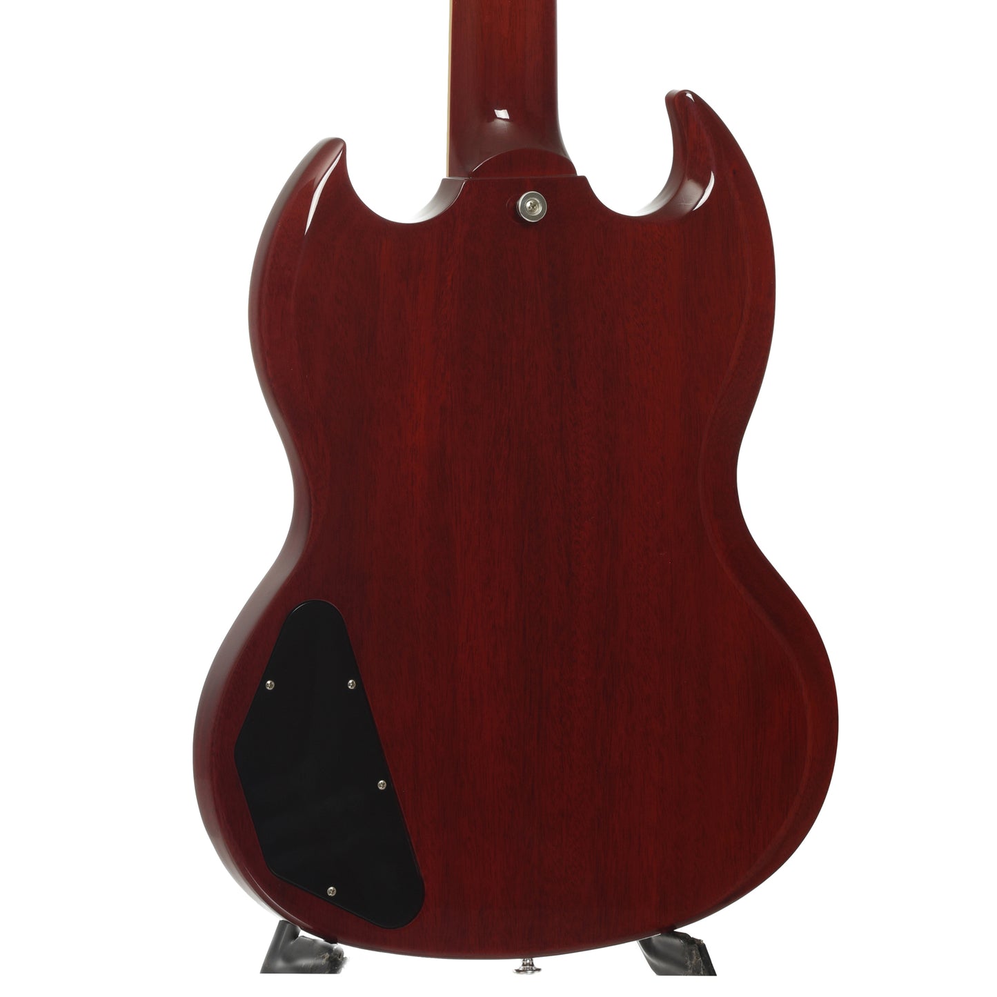 Back and side of Gibson SG Standard 61 Stop Bar Electric Guitar & Case, Heritage Cherry