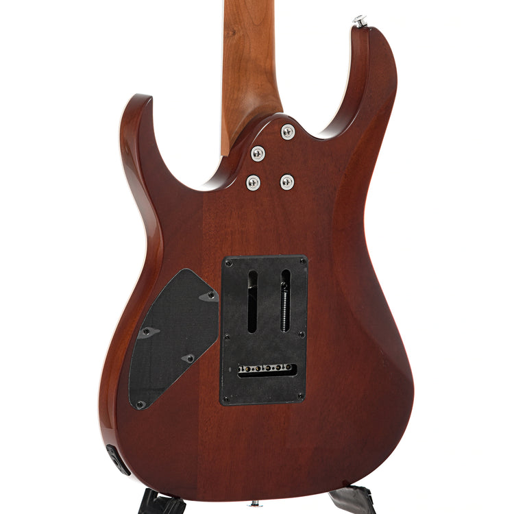 Back and side of Ibanez RG Gio Series GRG220PA1 Electric Guitar, Brown Black Burst