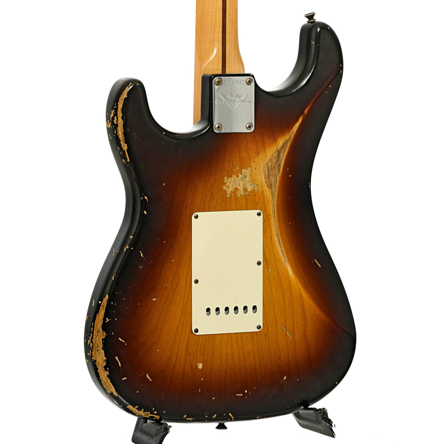 Back and side of Fender Masterbuilt '55 Relic Stratocaster Electric Guitar 