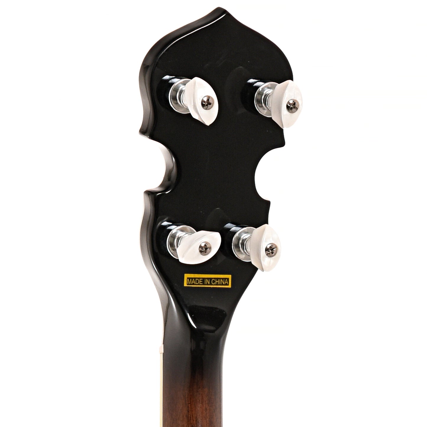 Back headstock of Gold Tone BG-150F Resonator Banjo