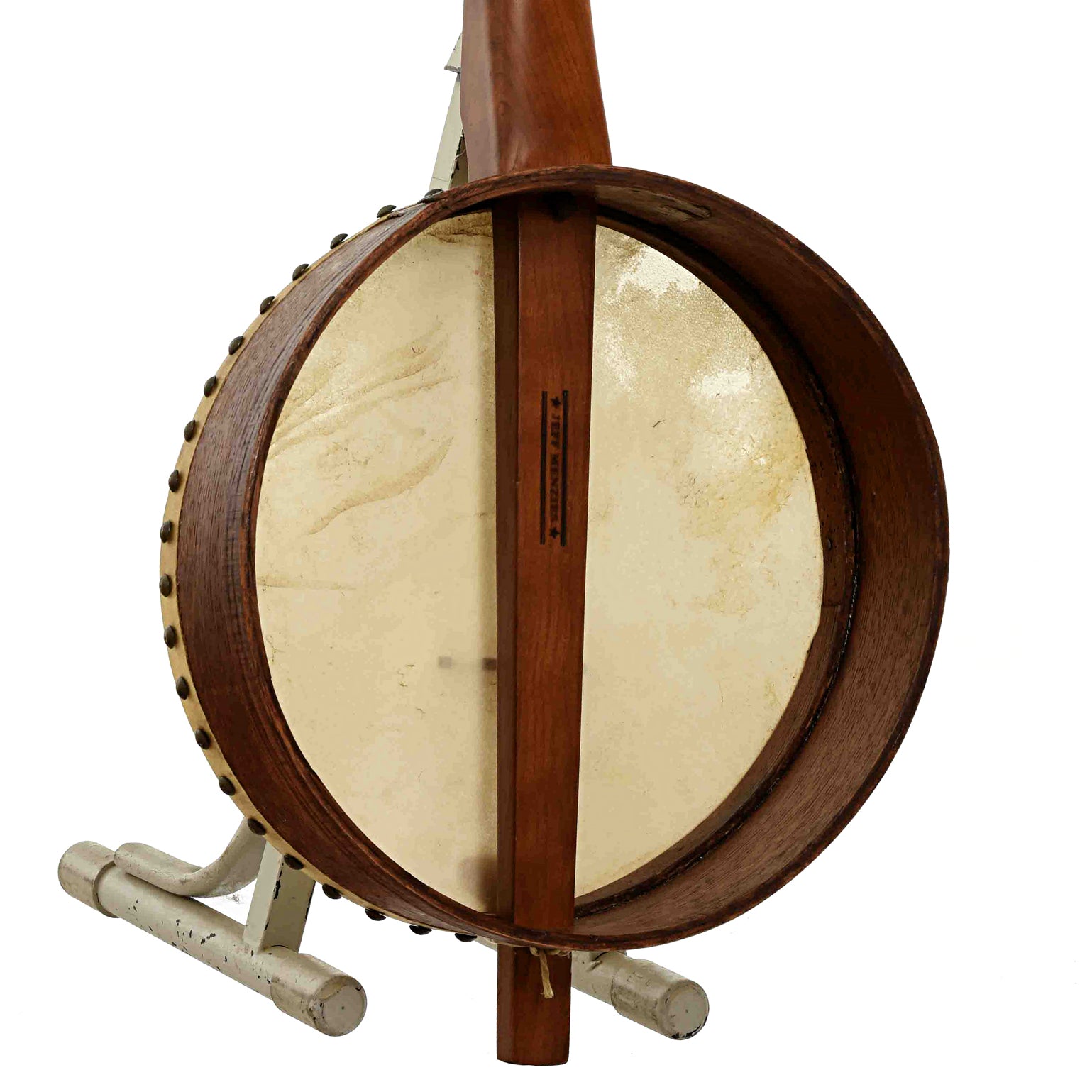 Back and side of Menzies Mike Seeger Grain Measure Tack Head Banjo 