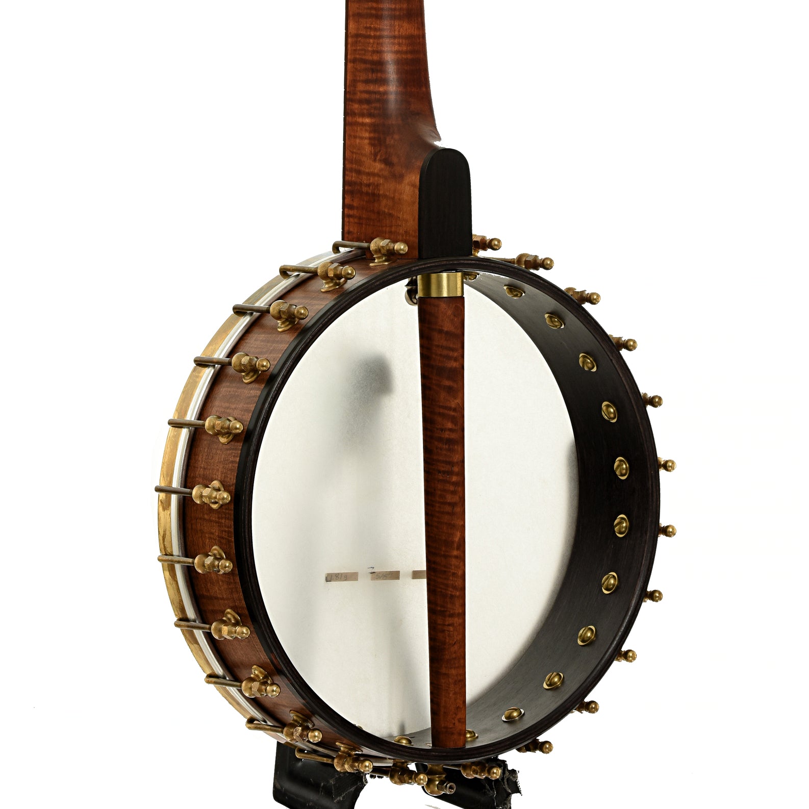Back and side of Starr Limited Edition Banjos 11" Curly Maple Open-back Banjo