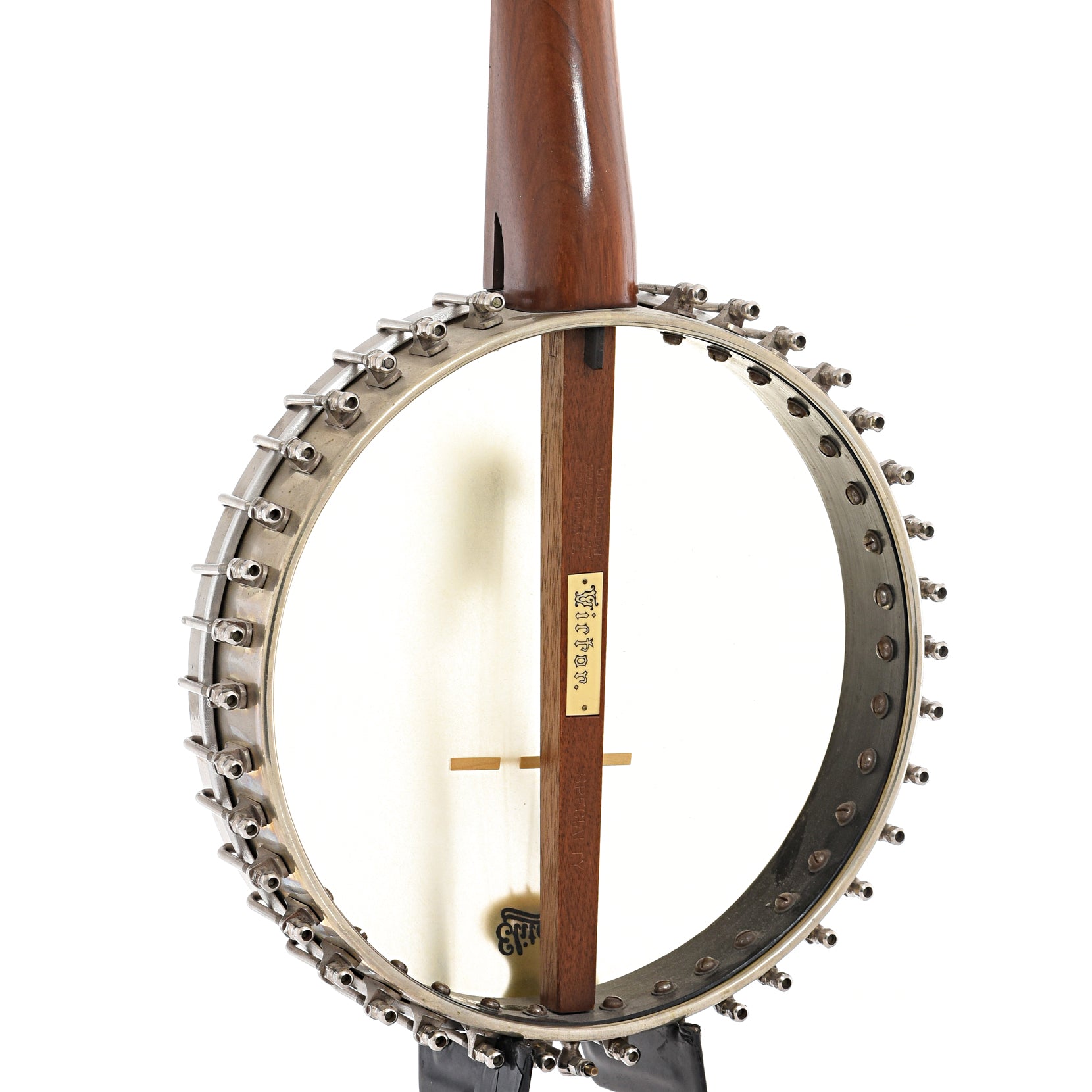 Back and side of Dobson Victor No.2 Specialty Openback Banjo (c.1887)