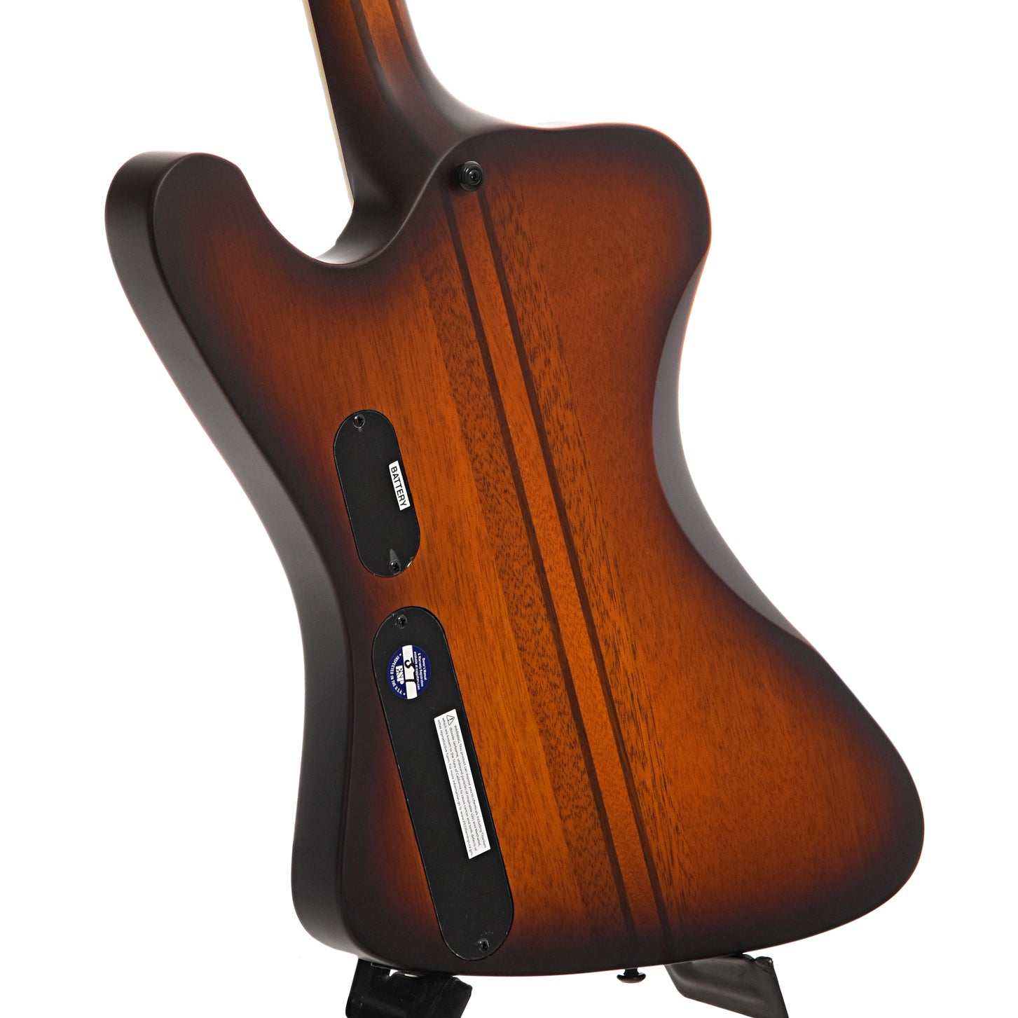 Back and side of ESP LTD Phoenix-1004 4-String Bass, Tobacco Sunburst Satin